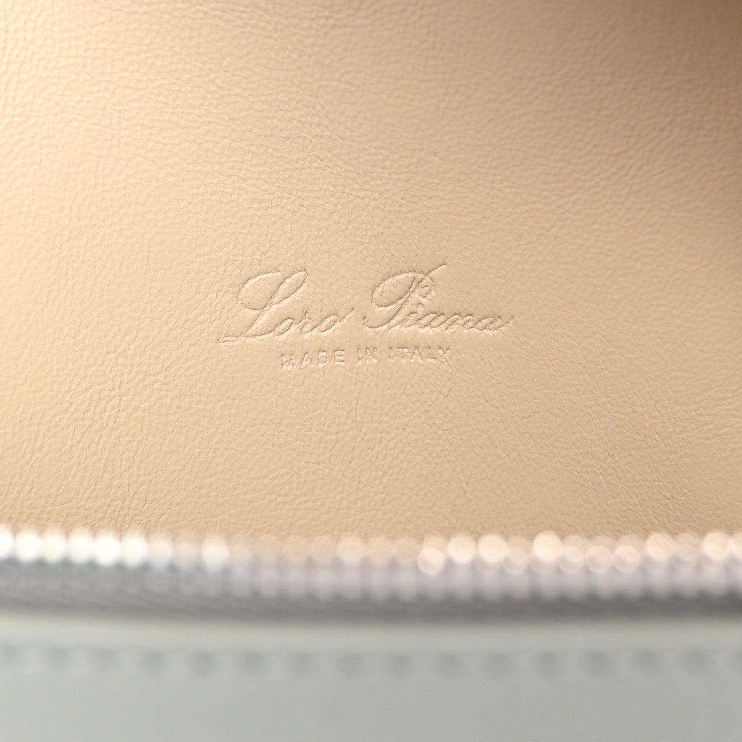 Loro Piana Grained Calfskin L19 Extra Pocket Pouch Eucalyptus 6 of 9