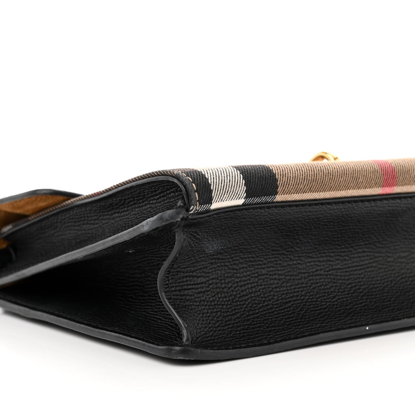 Derby Calfskin House Check Small Macken Crossbody Bag Black