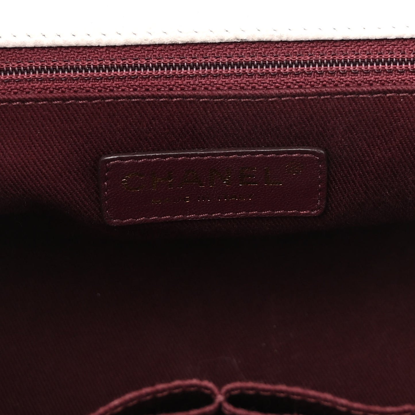 Iridescent Grained Calfskin Globe Trotter Vanity Case White