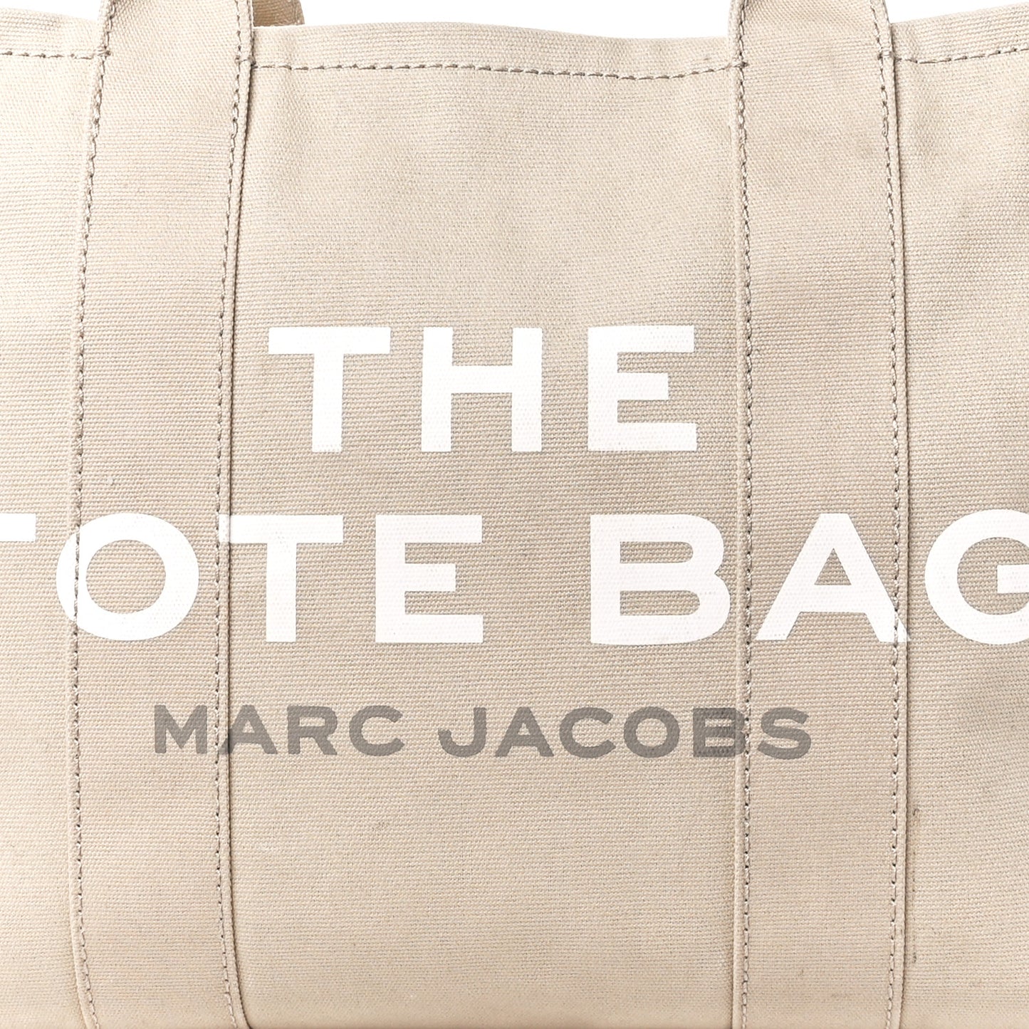 Cotton Canvas Large The Tote Bag Beige