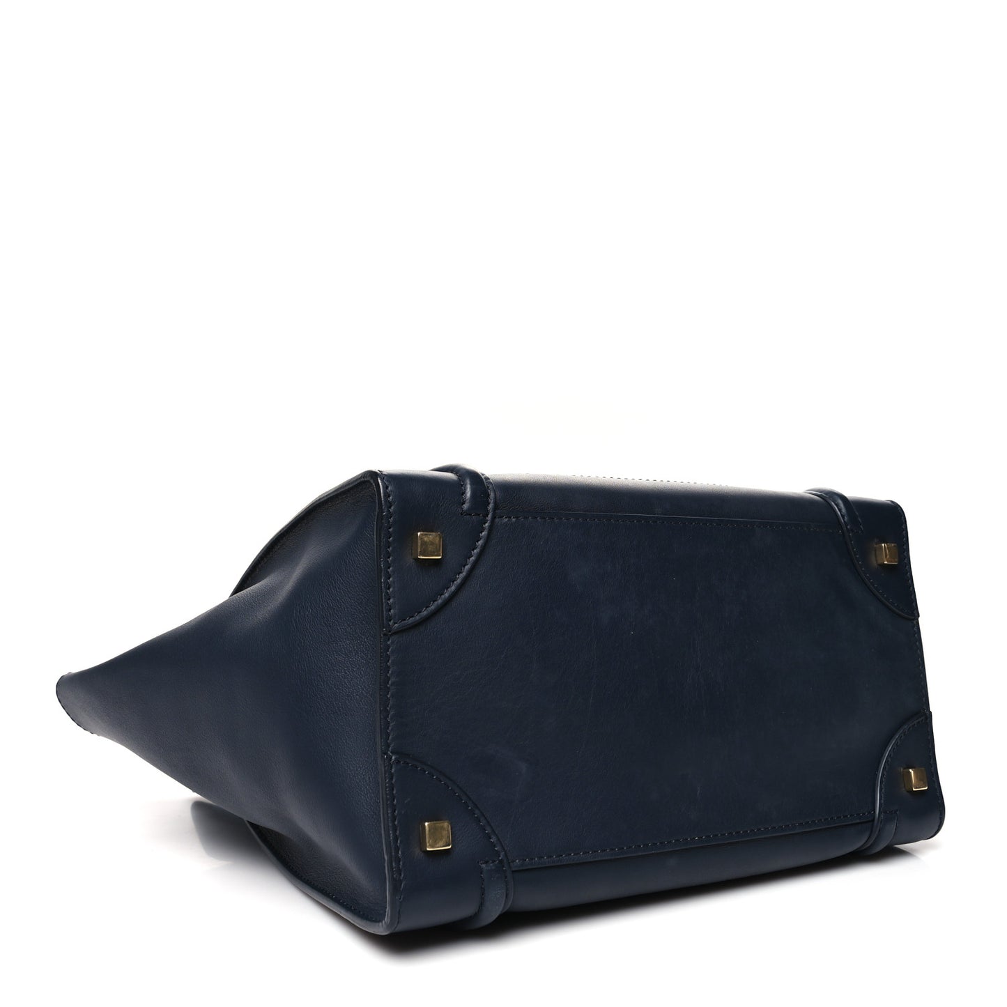 Smooth Calfskin Mini Luggage Navy Blue