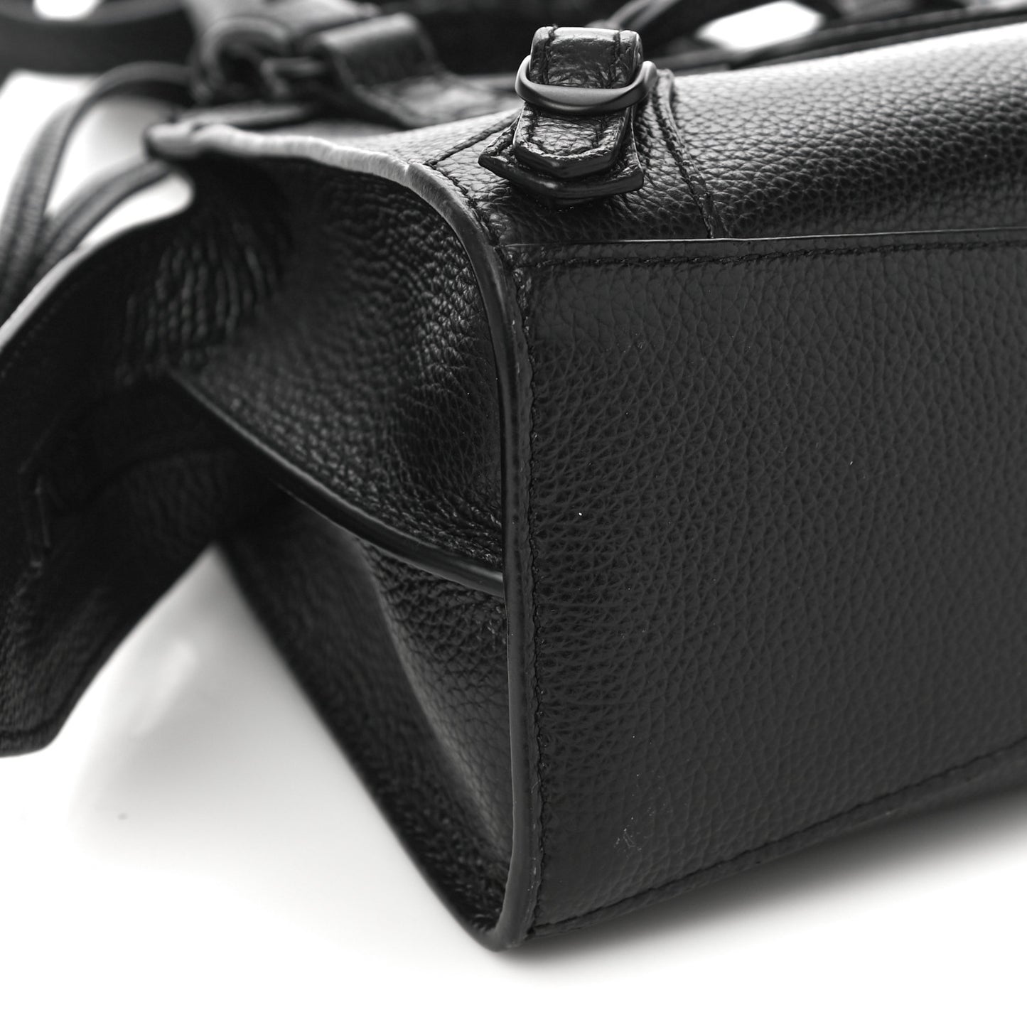 Grained Calfskin Neo Classic Black Hardware Mini City Black