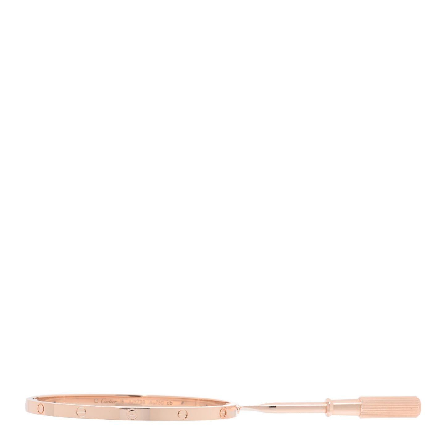 18K Pink Gold Small LOVE Bracelet 16