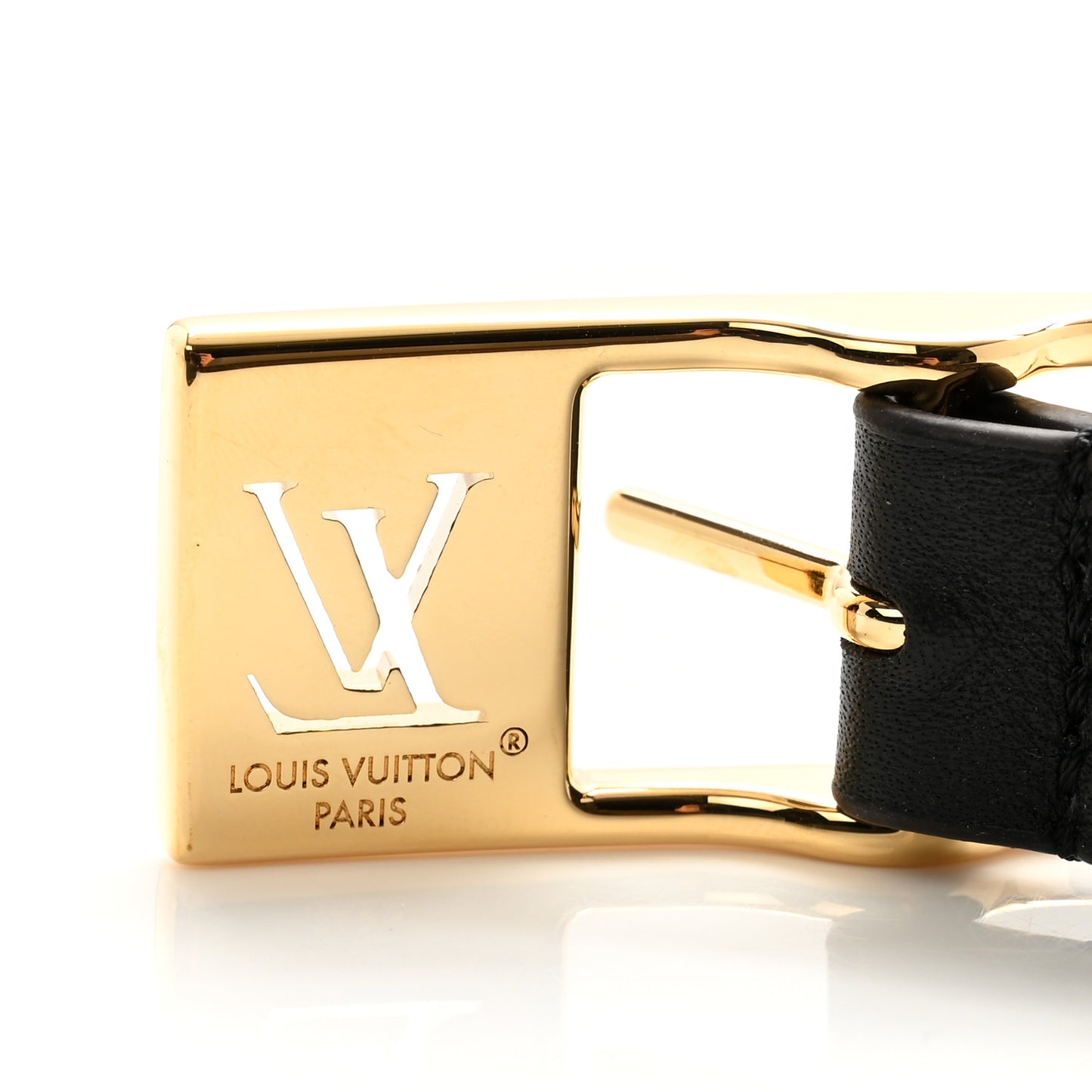 Monogram 18MM LV Duo Reversible Belt Black 80 32 Black