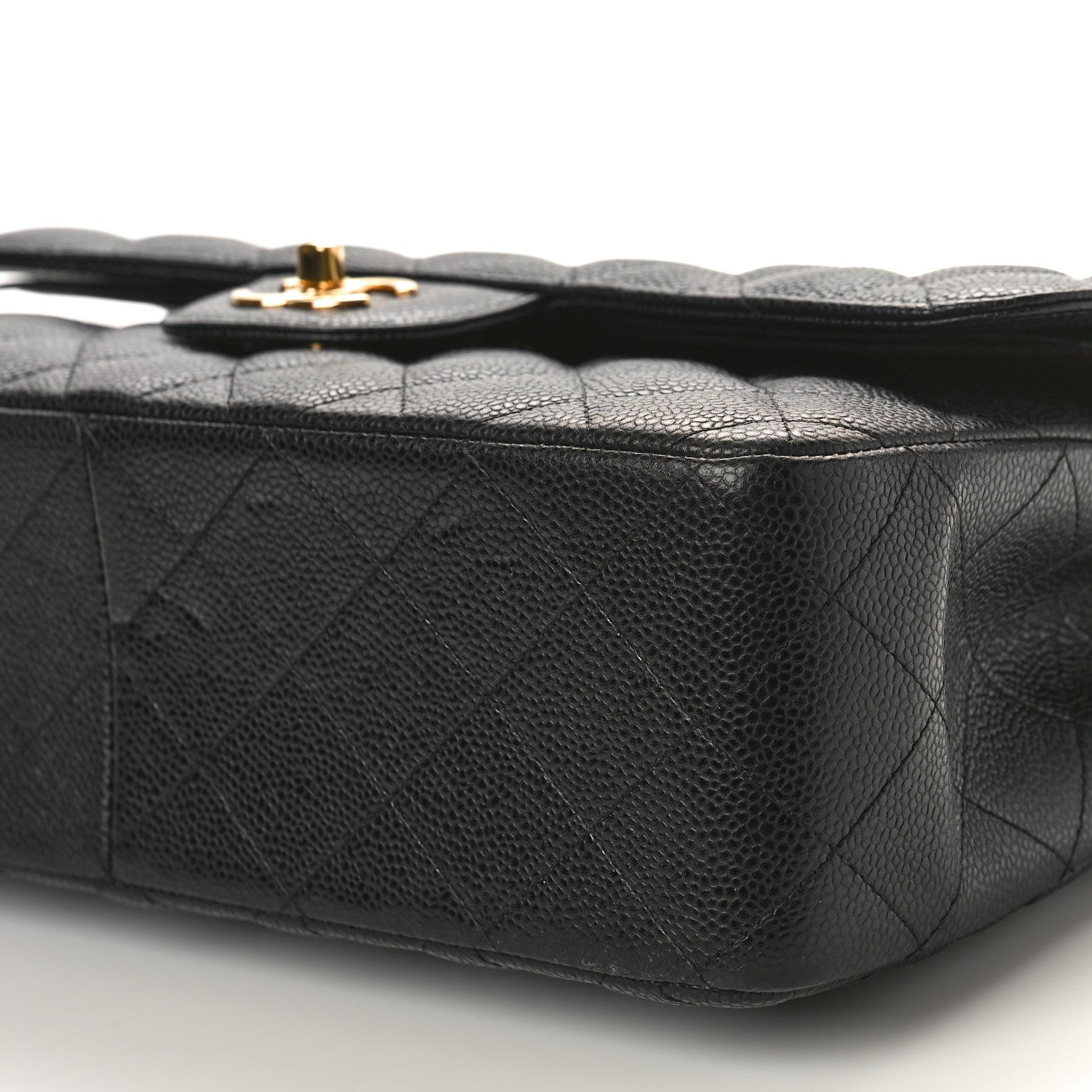 Chanel Caviar Quilted Jumbo Double Flap Black 10 of 13