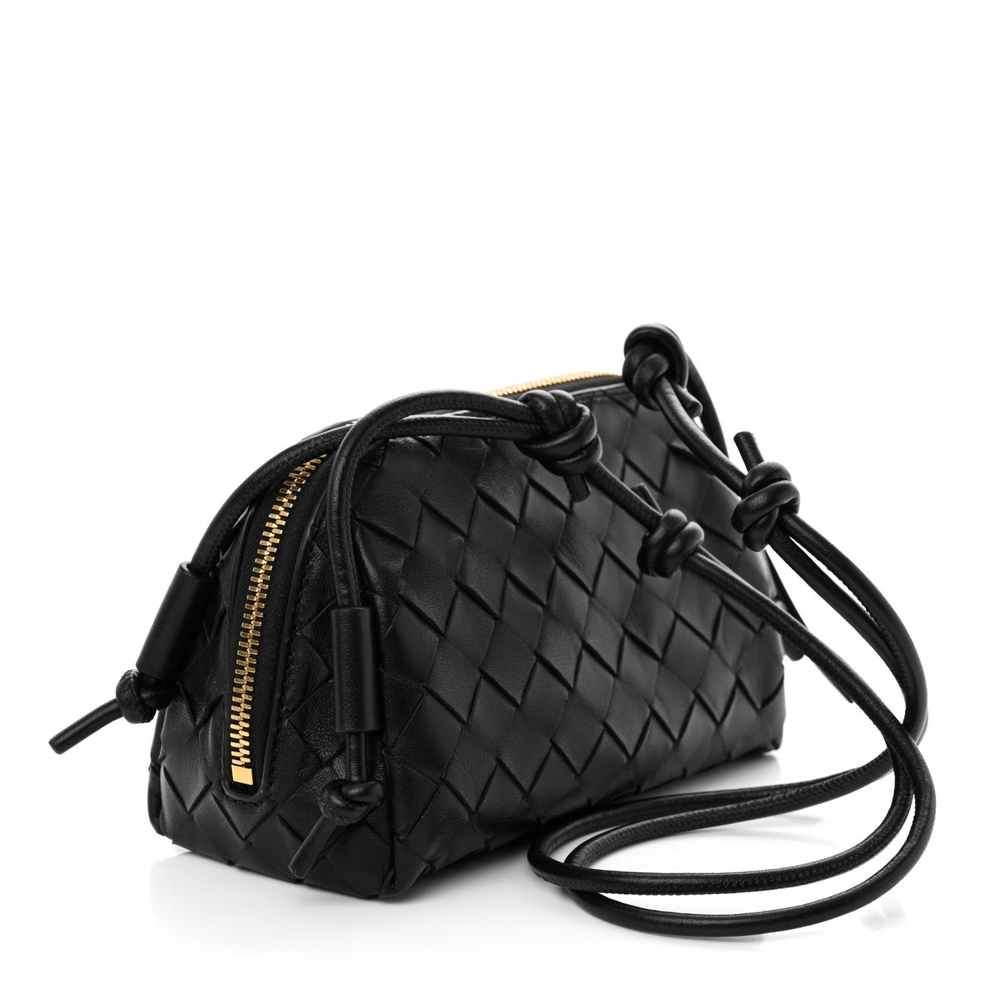 Nappa Intrecciato Concert Pouch Black