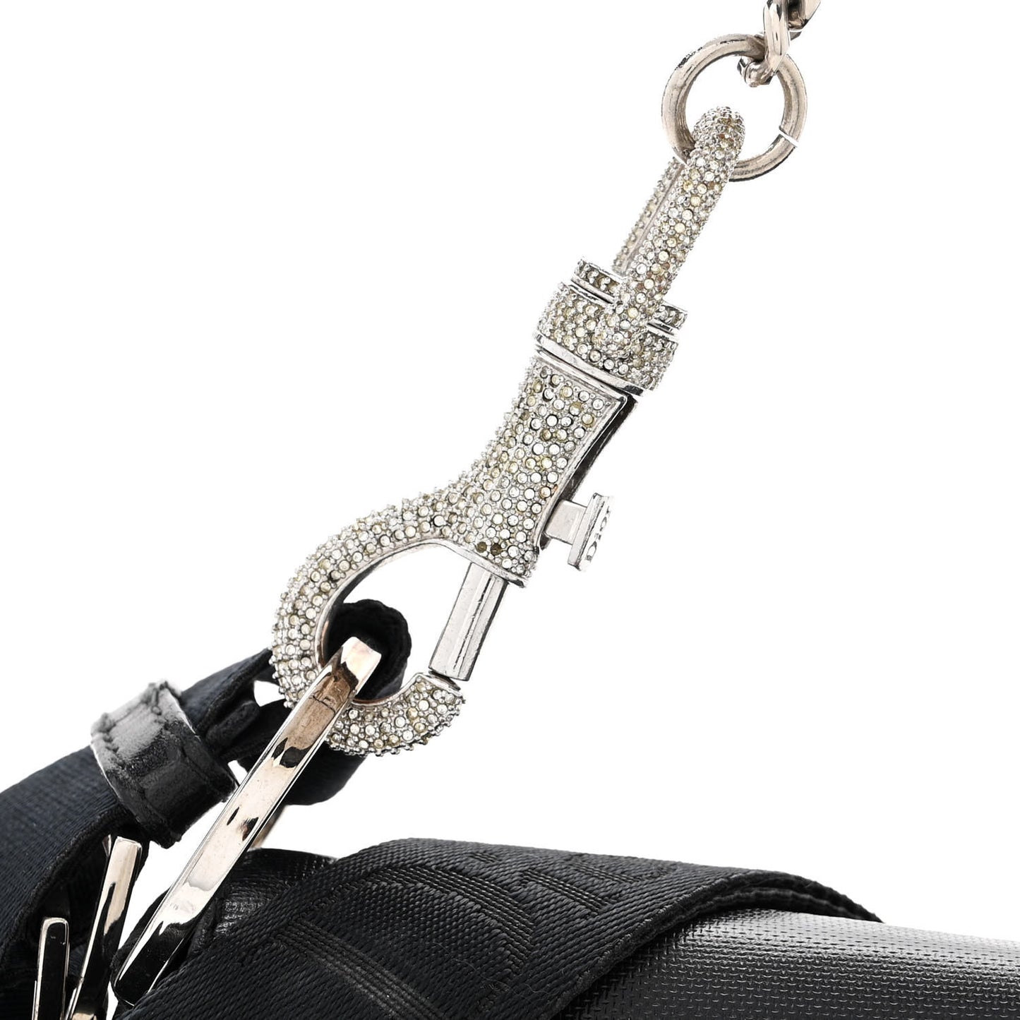 Coated Canvas Crystal Hardcore Bag Black