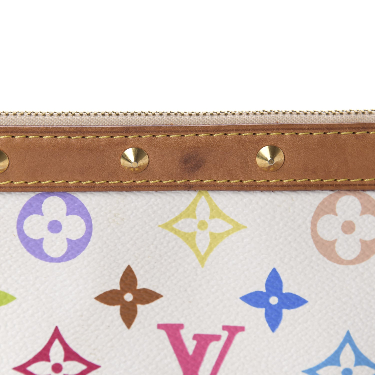 Louis Vuitton Monogram Multicolor Pochette Accessories White 11 of 11