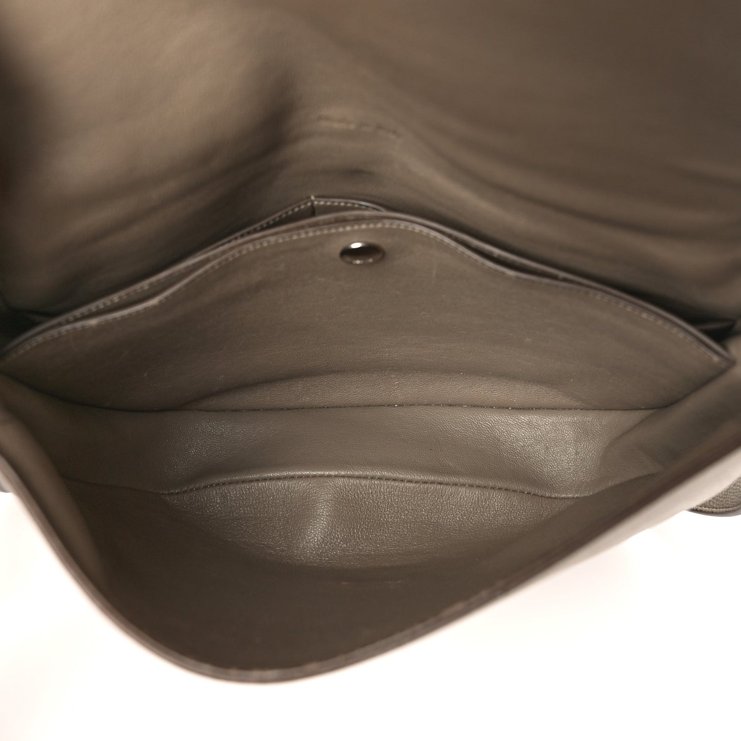 Grained Calfskin Trotteur Messenger Taupe