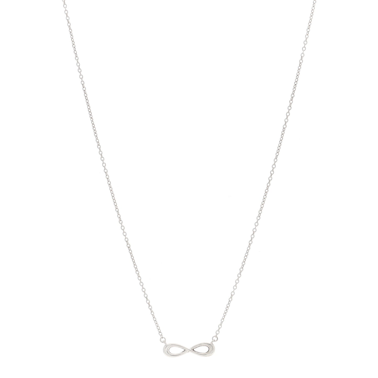 Sterling Silver Mini Infinity Pendant Necklace