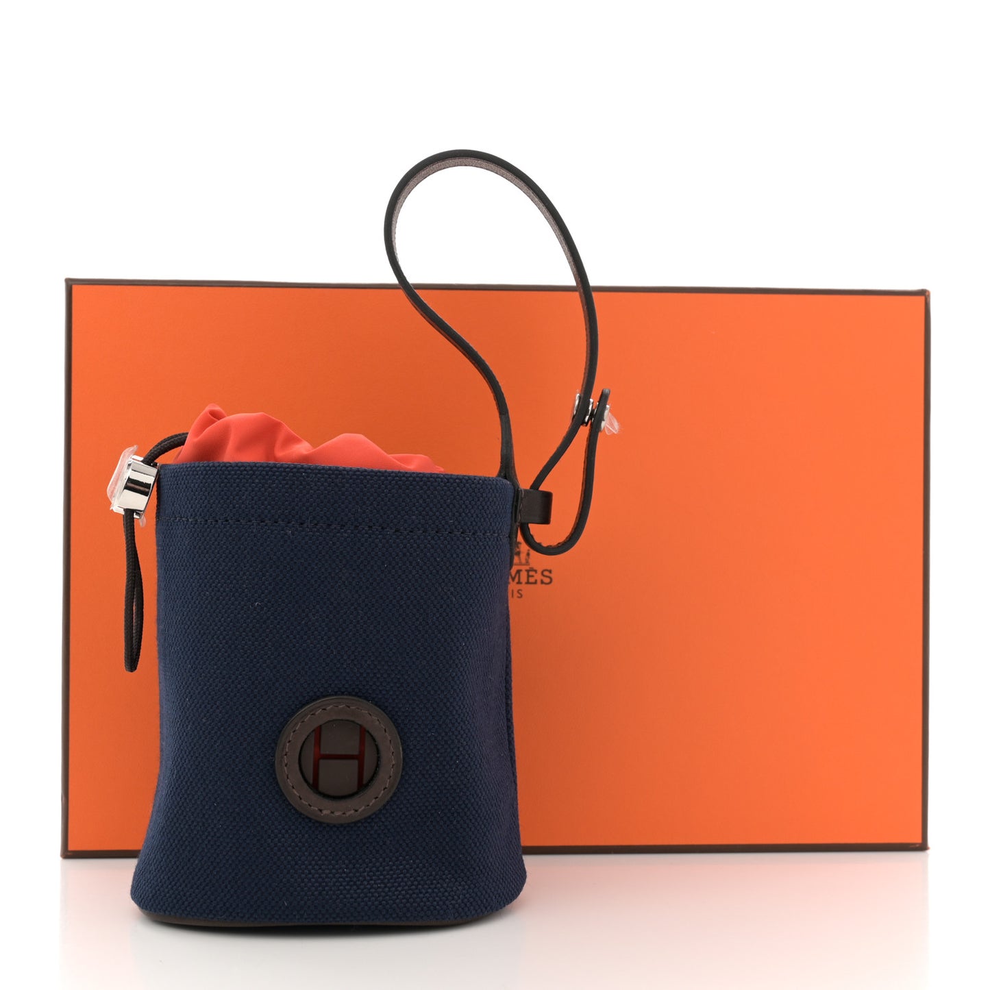 Coated Canvas On-the-Go Dog Pouch Navy