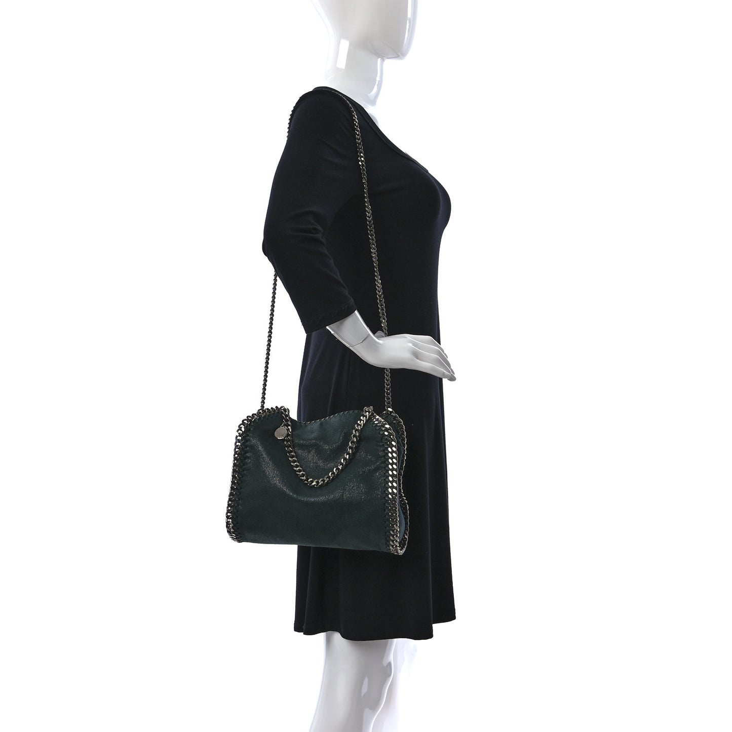 Shaggy Deer Mini Falabella Fold Over Tote Pine