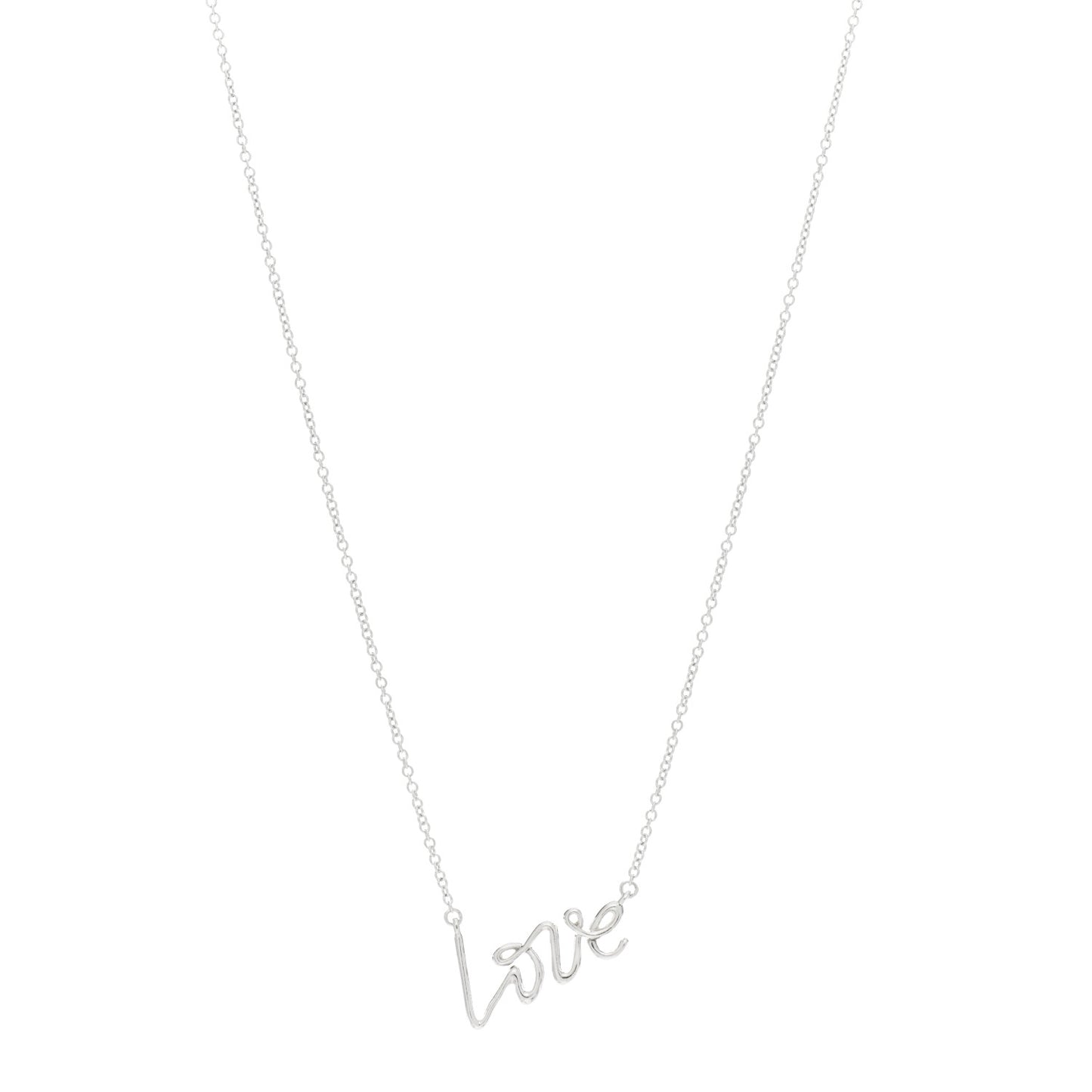 Sterling Silver Paloma Picasso Graffiti Love Pendant Necklace
