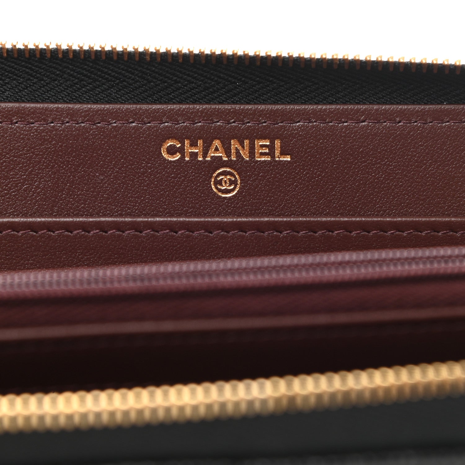 Chanel Caviar Quilted Large Gusset Zip Around Wallet Black 6 of 9