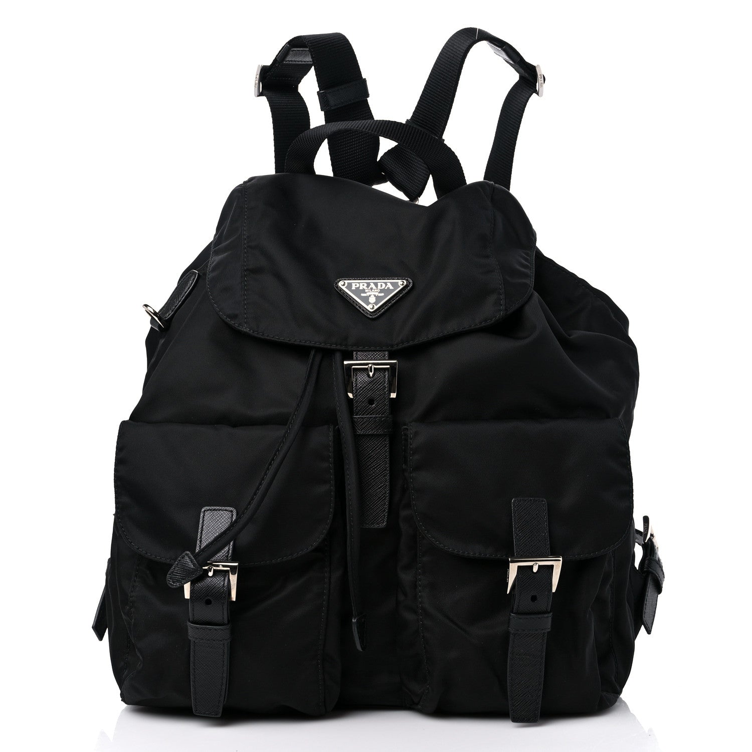 Prada Re-Nylon Saffiano Medium Backpack Black 3 of 9