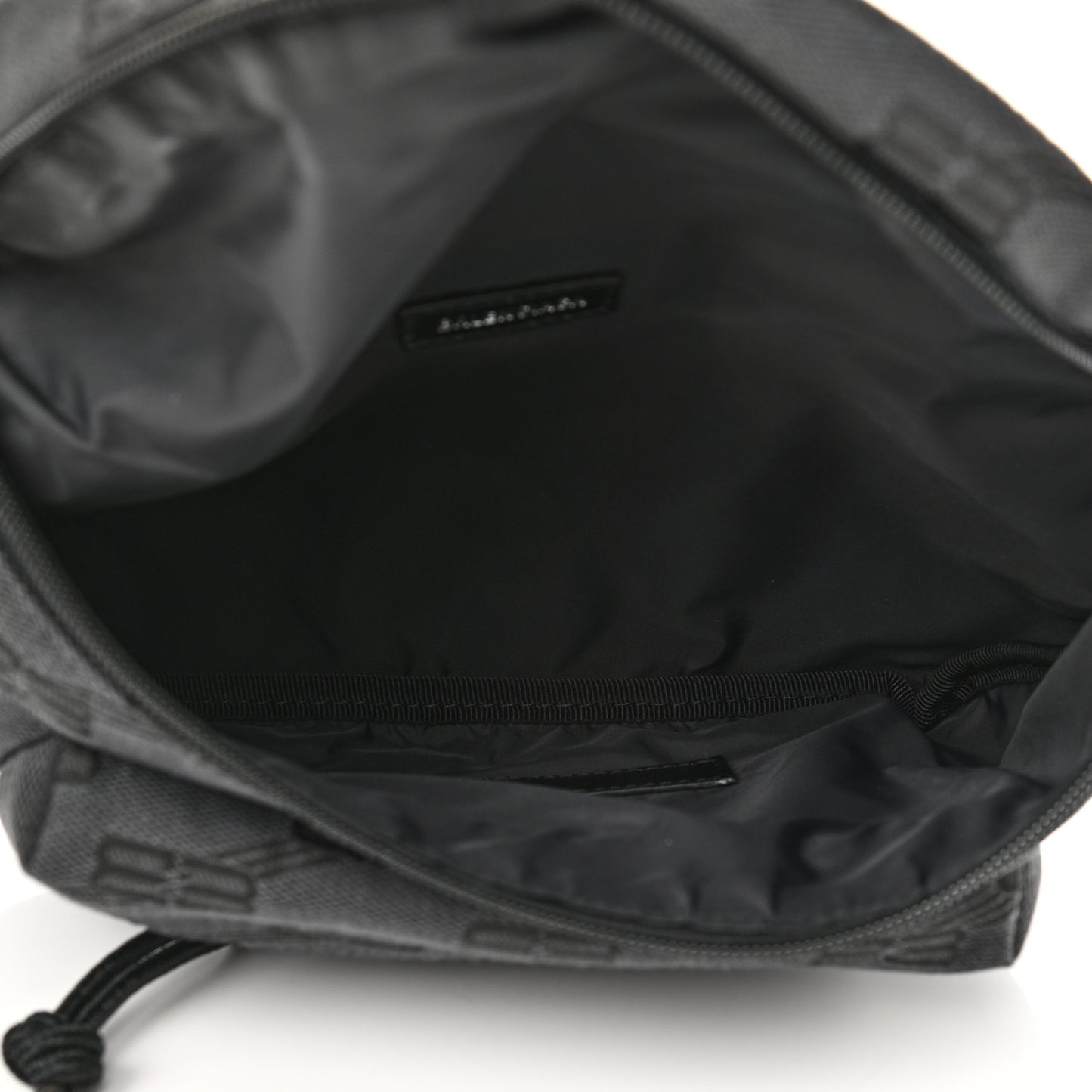 Canvas BB Monogram Medium Signature Beltpack Black