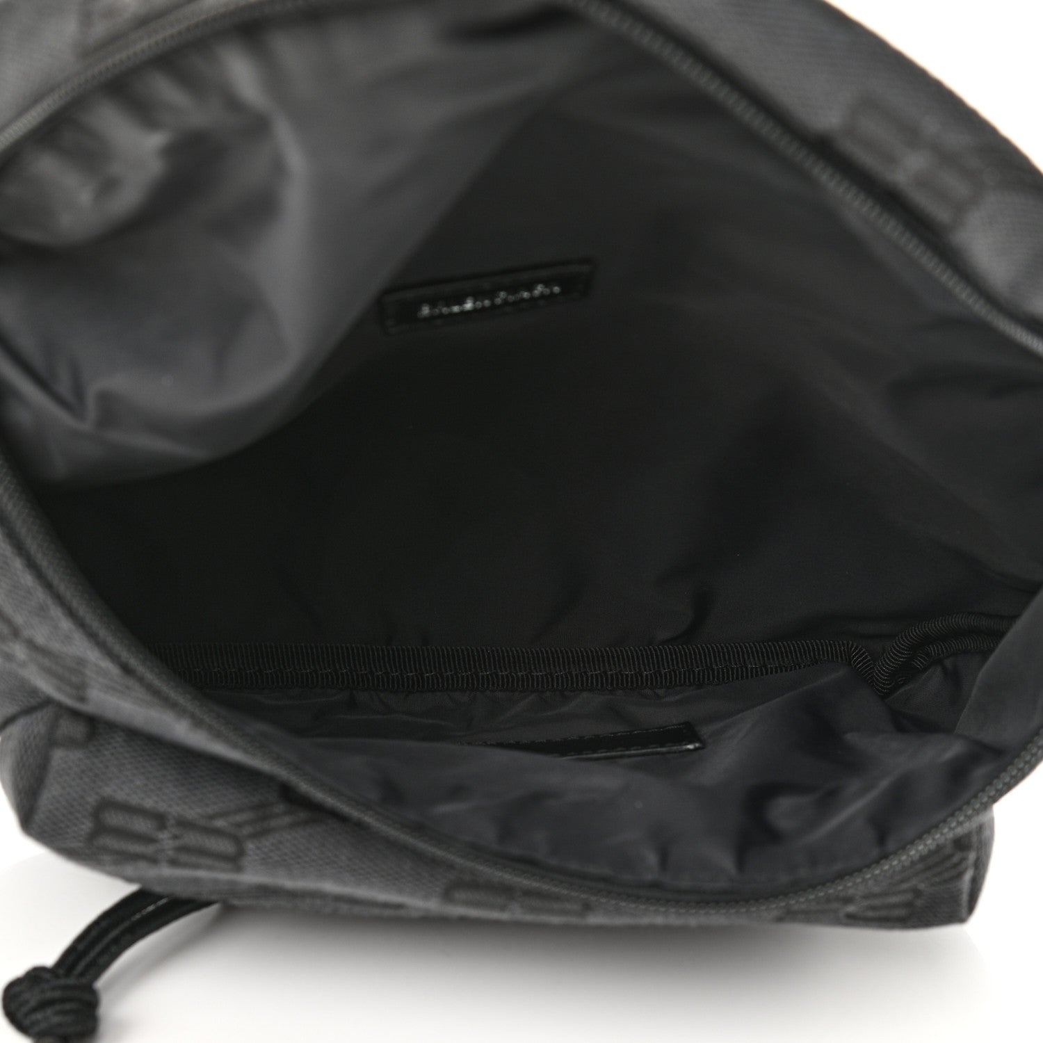 Balenciaga Canvas BB Monogram Medium Signature Beltpack Black 4 of 10