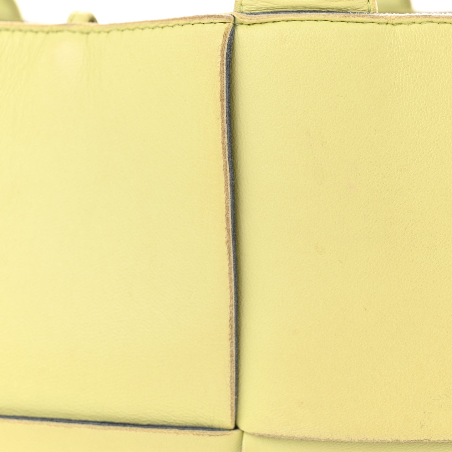 Nappa Maxi Intrecciato Small Arco Tote Lemon
