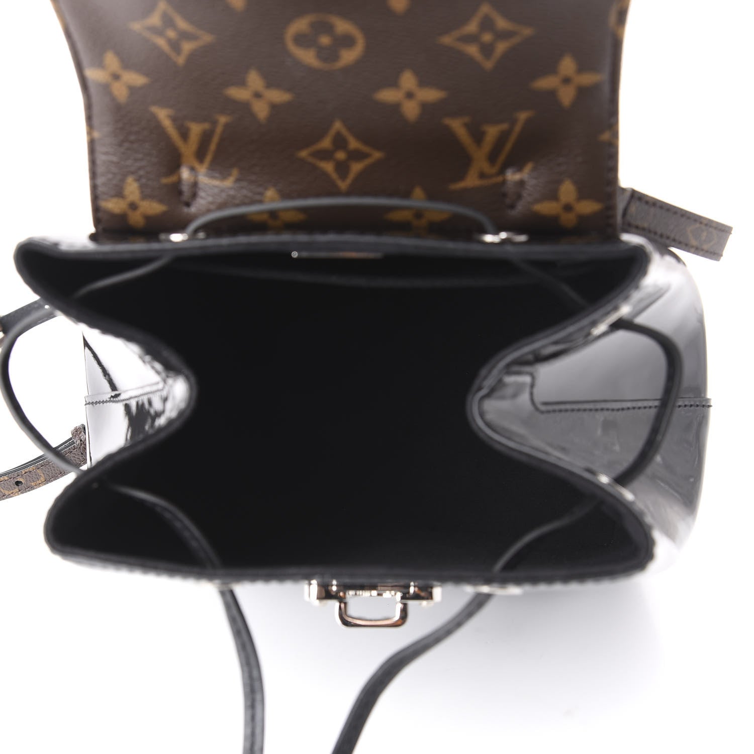 Louis Vuitton Patent Monogram Hot Springs Backpack Black 4 of 7