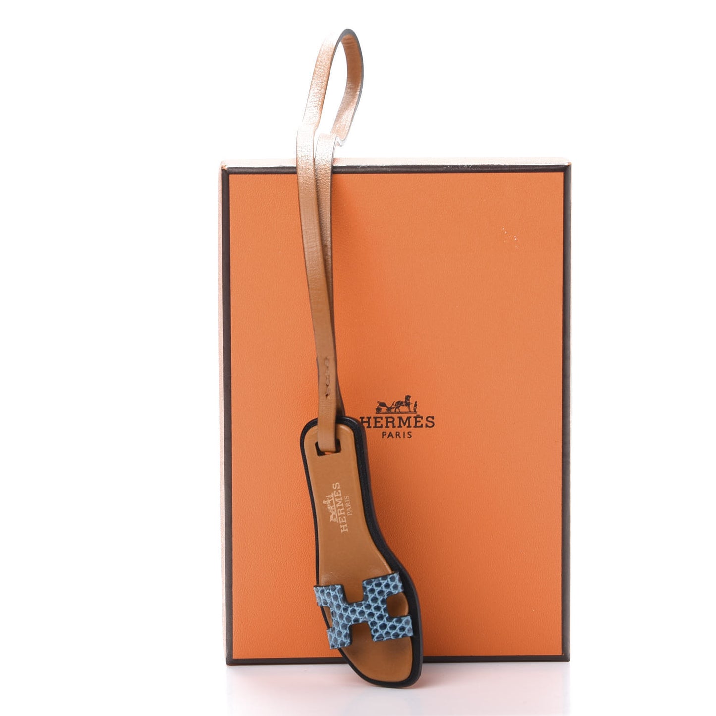 Lizard Butler Calfskin Oran Nano Bag Charm Mykonos