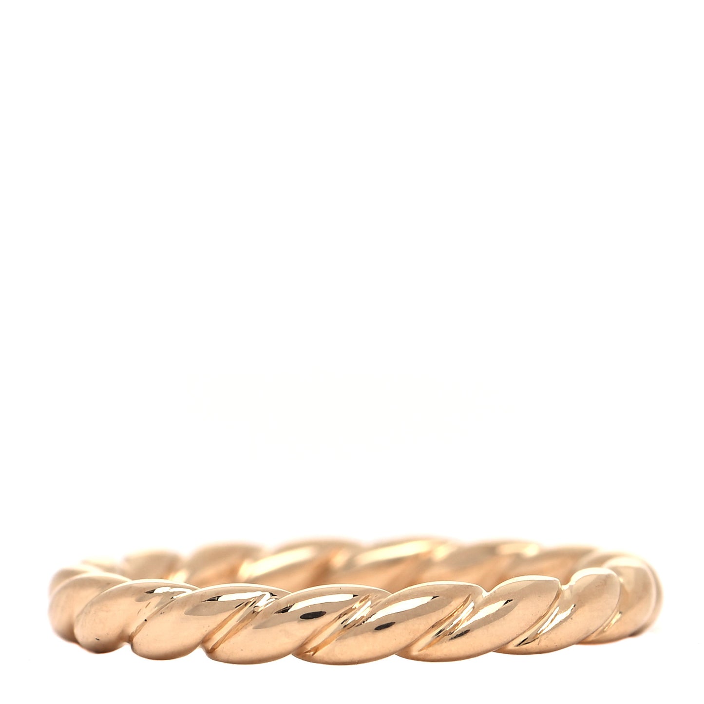 18K Yellow Gold 2.7mm Pave Flex Ring 49 4.75