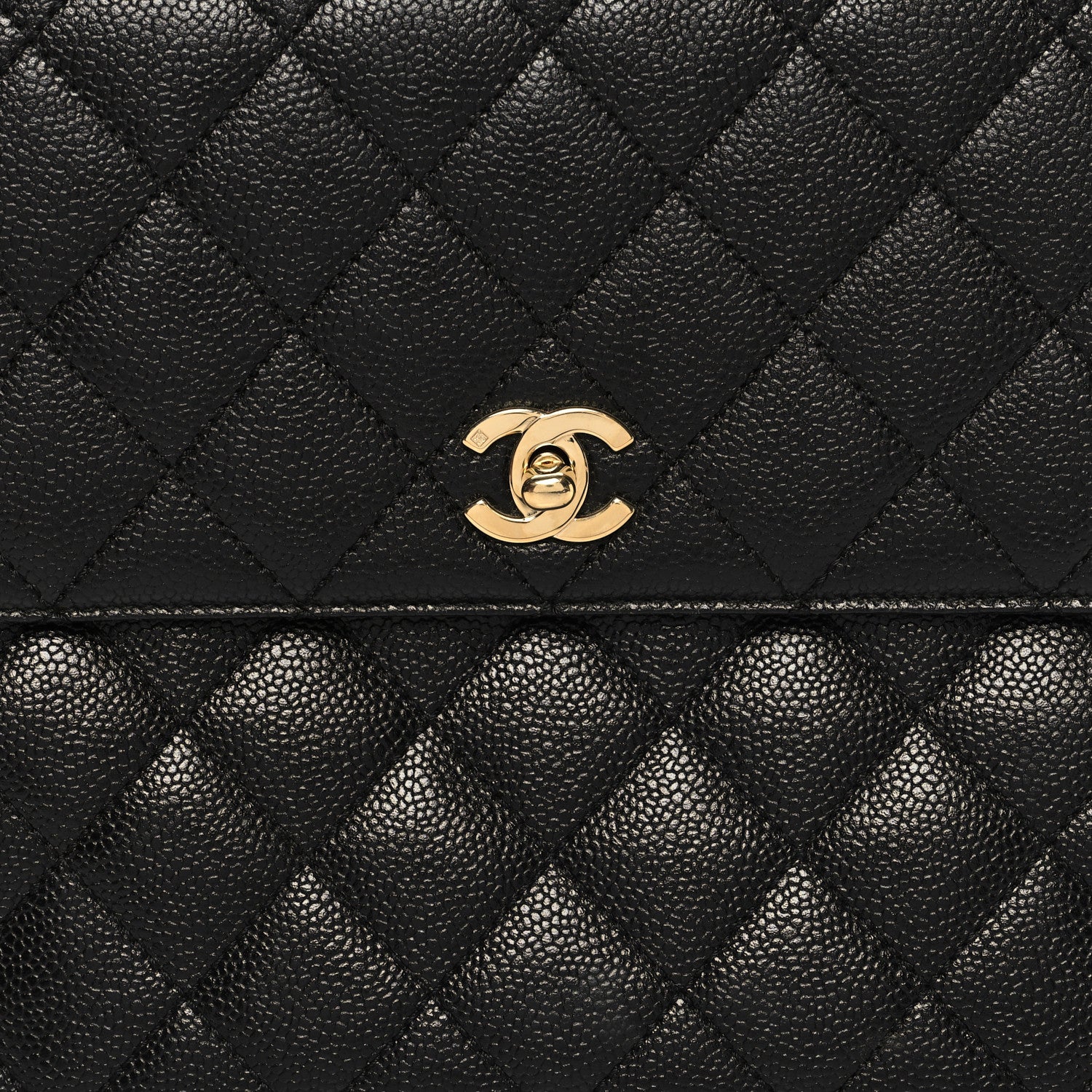 Chanel Caviar Quilted Jumbo Kelly Flap Black 7 of 10