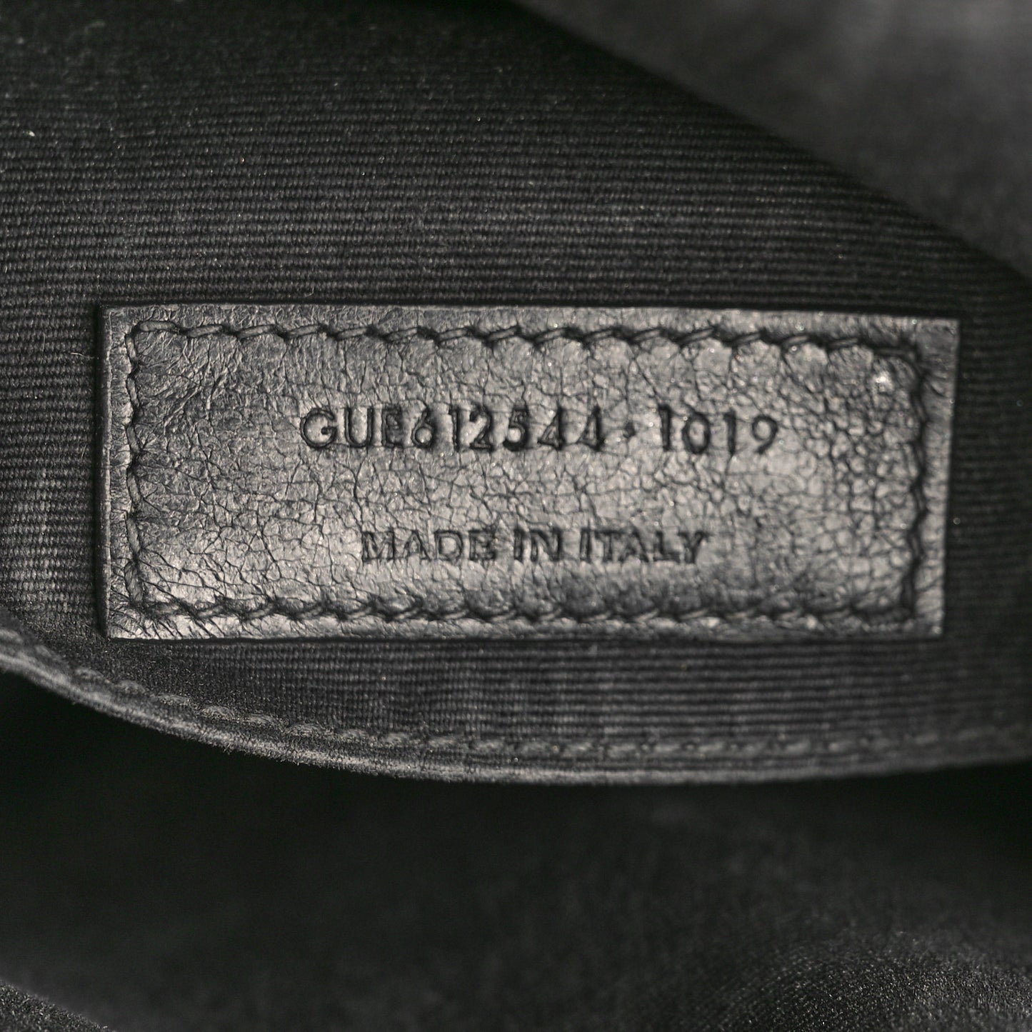 Calfskin Matelasse Monogram Monochrome Lou Camera Bag Black