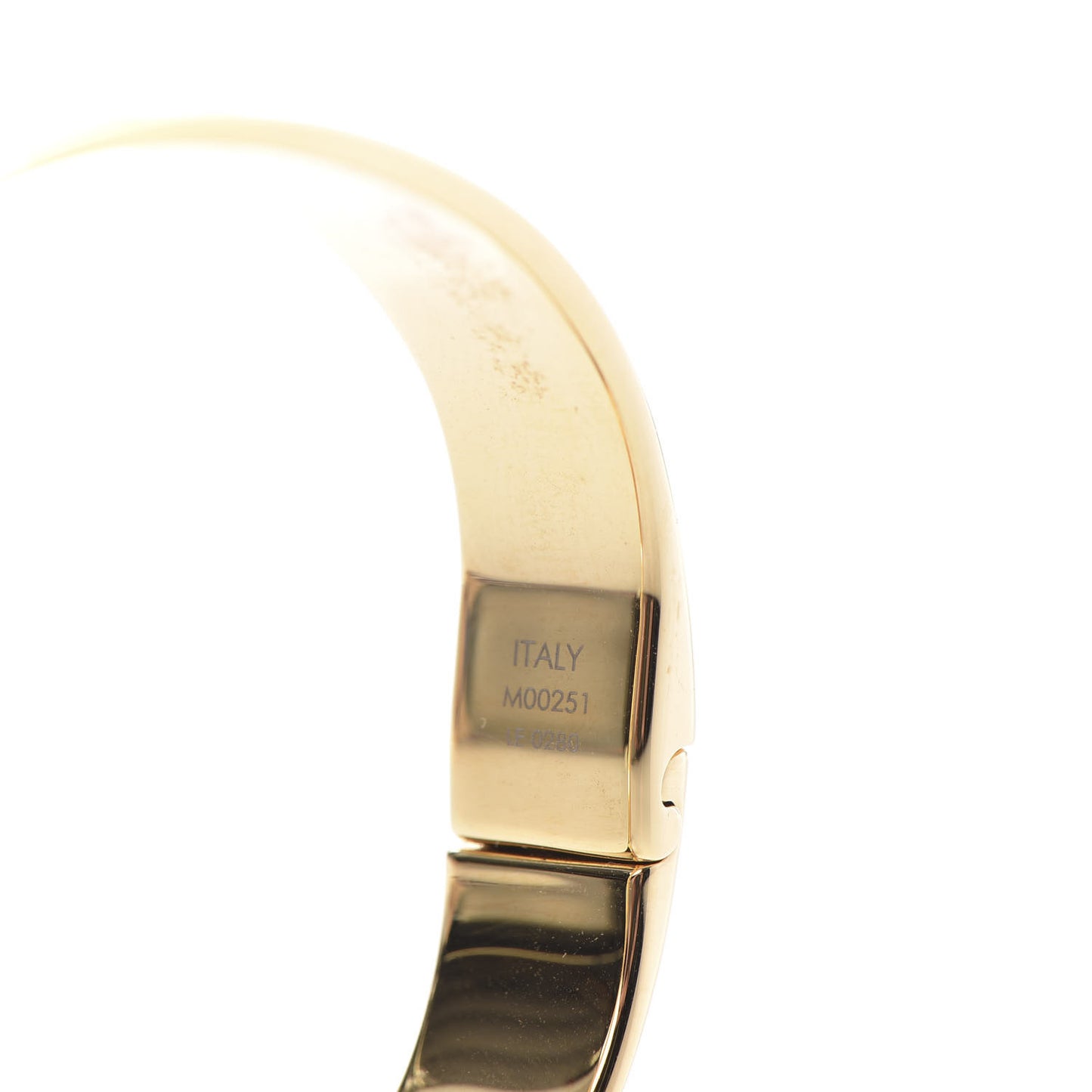 Brass Monogram Nanogram Cuff S Gold