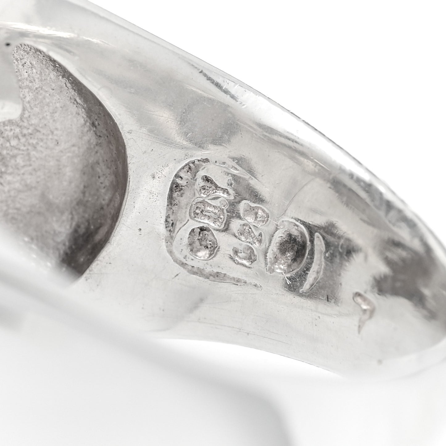 Sterling Silver Diamond Black Diamond 14mm Albion Pave Ring 53 6.5