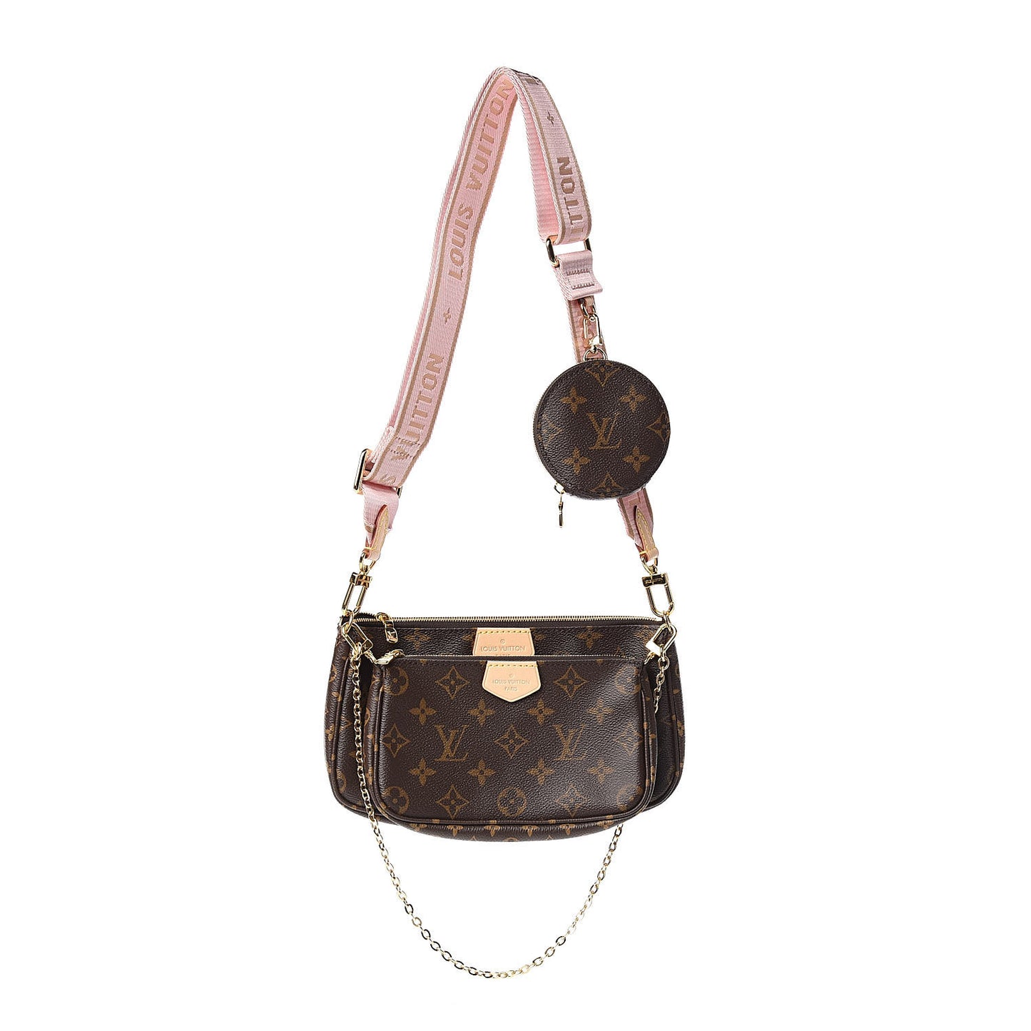 Monogram Multi Pochette Accessories Rose Clair