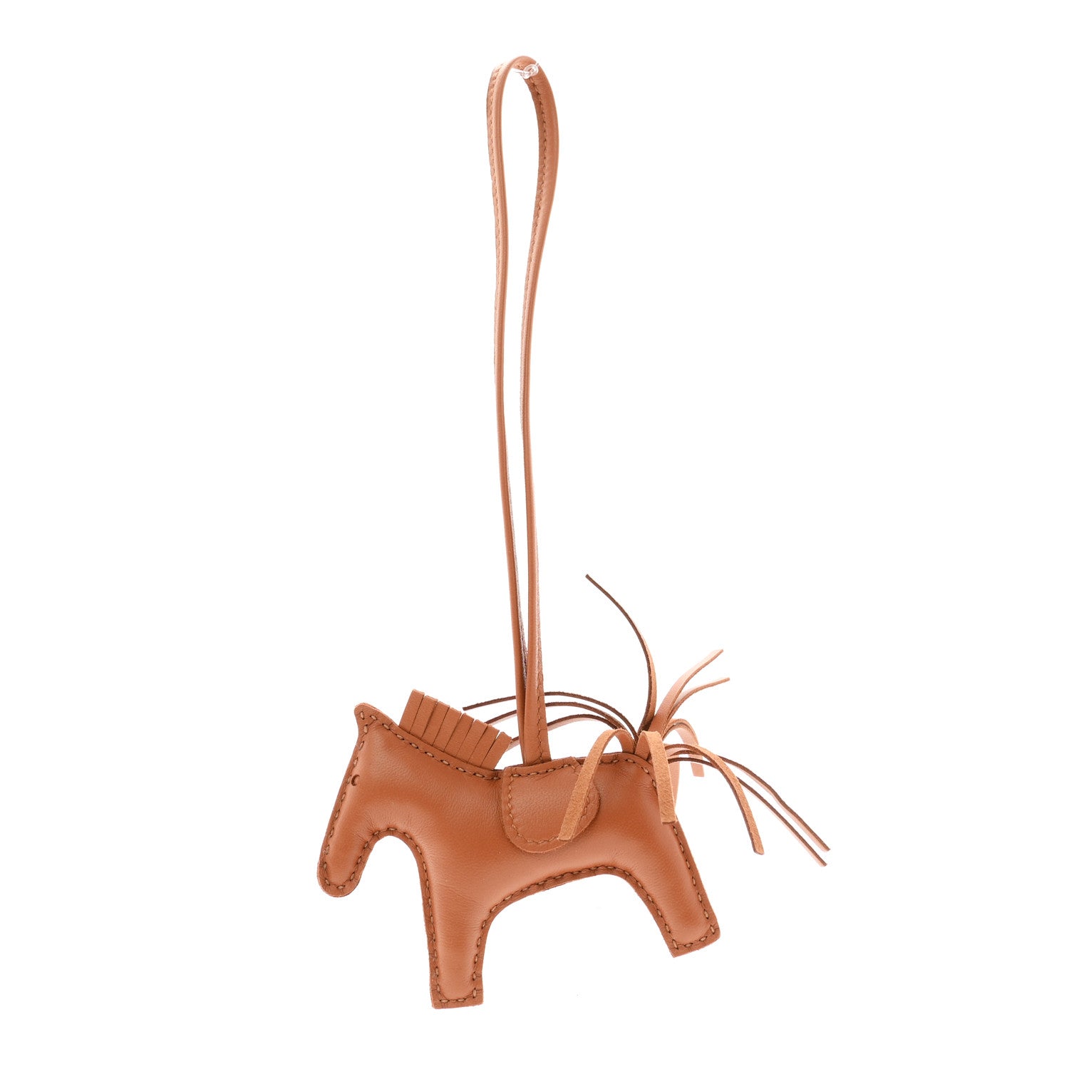 Hermes Milo Lambskin Grigri Rodeo Horse Bag Charm PM Gold 1895944