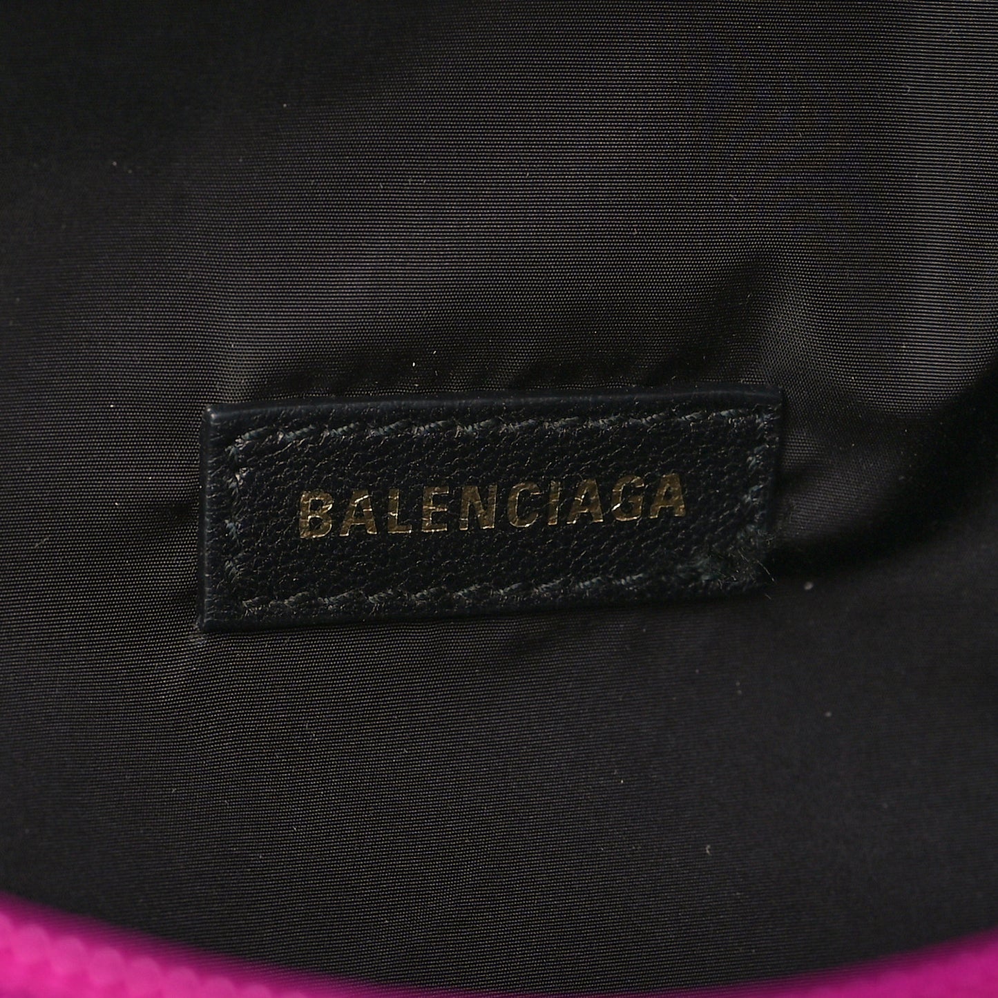 Sport Nylon Logo Embroidered Small Wheel Beltpack Fuchsia Black