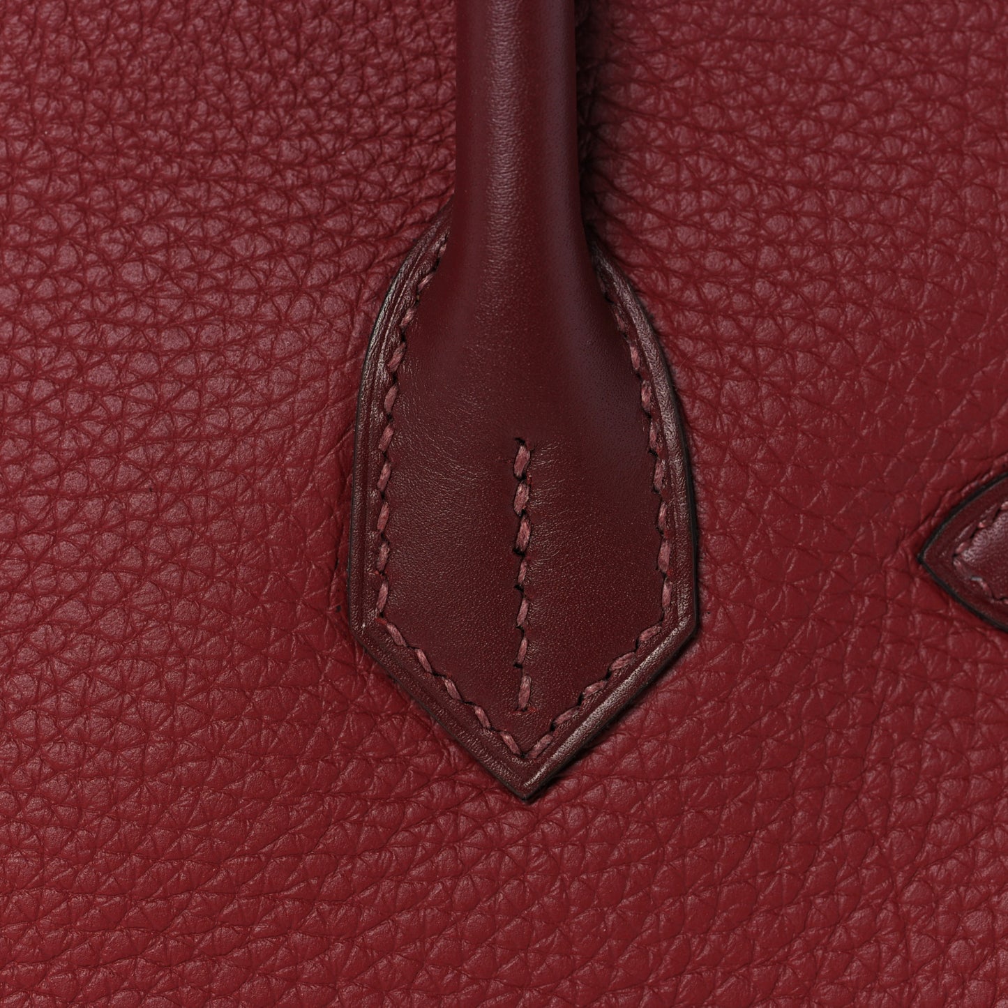 Taurillon Clemence Sombrero Birkin 30 Rouge H