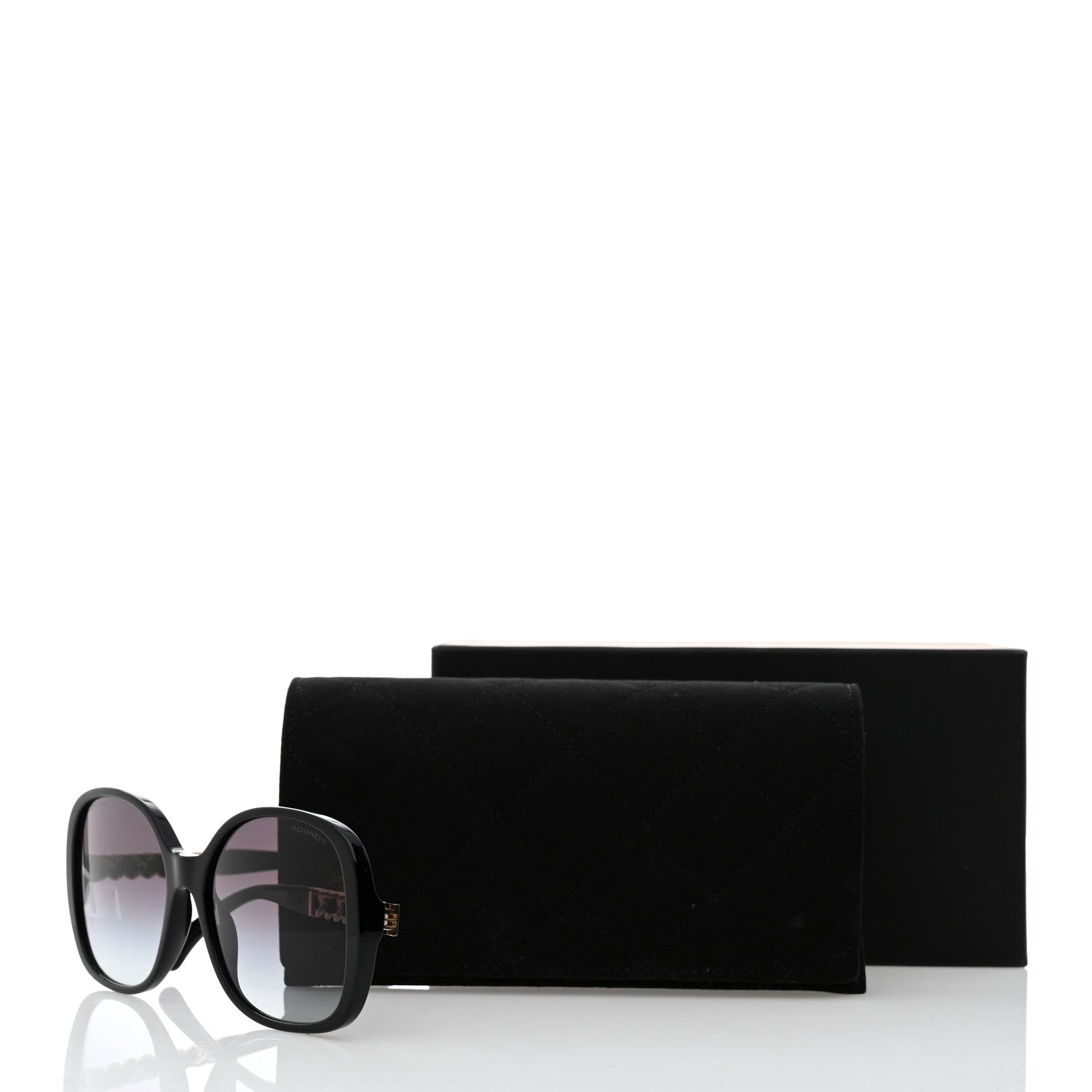 Chanel Acetate Chain Sunglasses 5470-Q-A Black 8 of 8