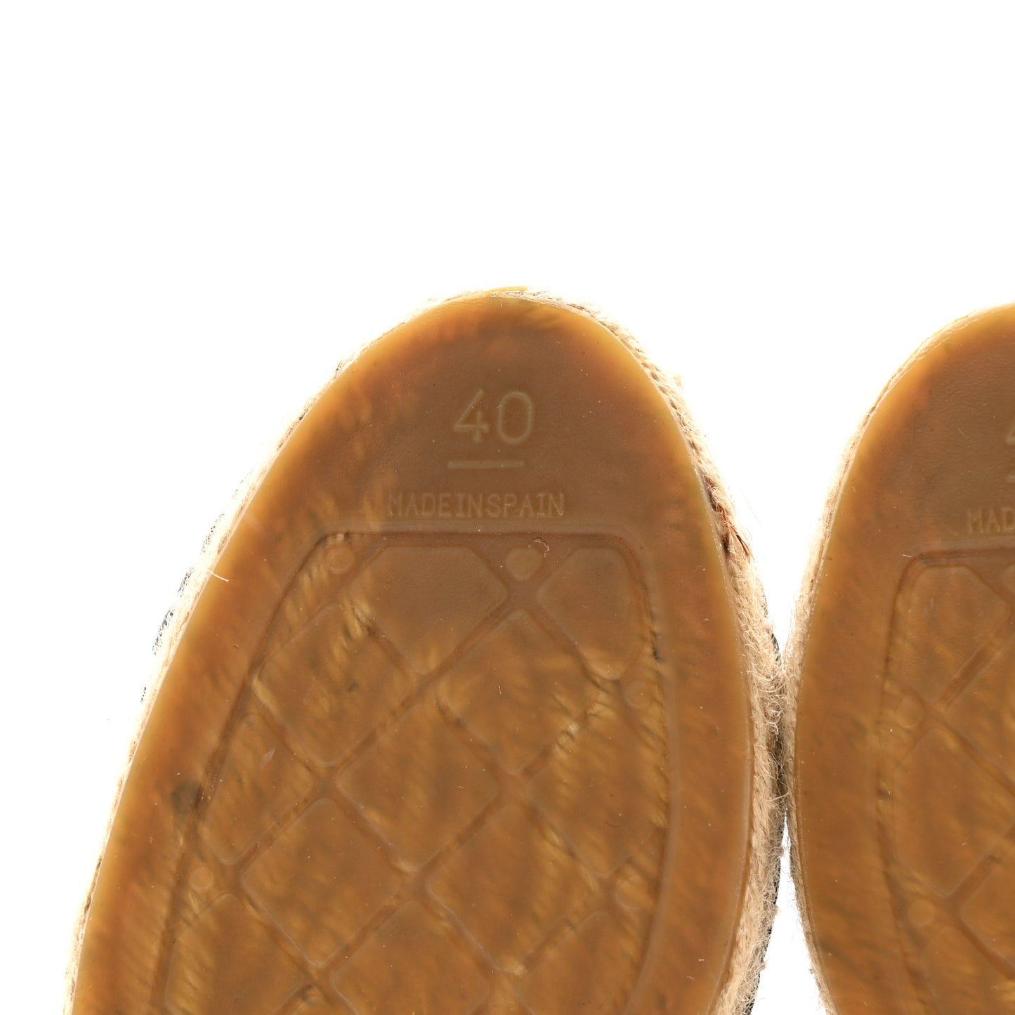 Lambskin Camellia CC Stud Espadrilles 40 40 Black