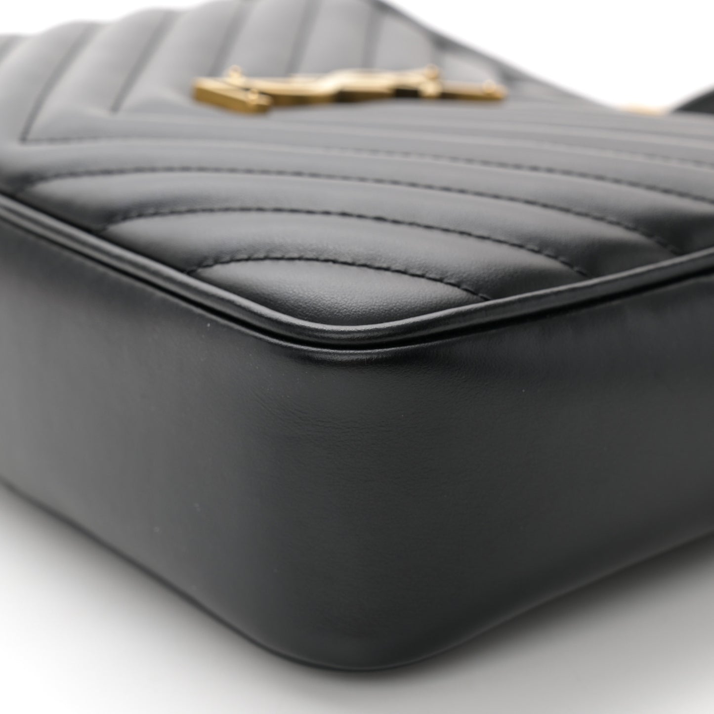 Calfskin Matelasse Monogram Lou Camera Bag Black