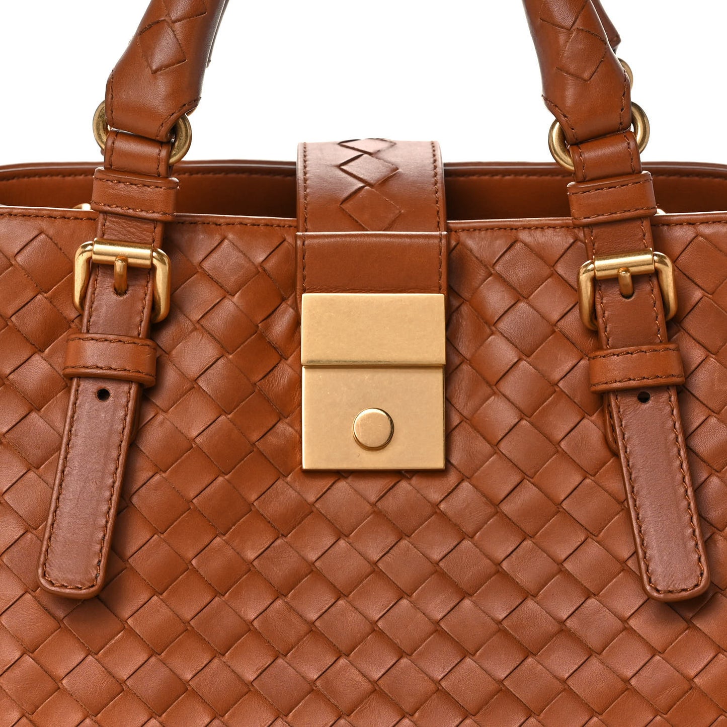 Calfskin Intrecciato Mini Roma Noce