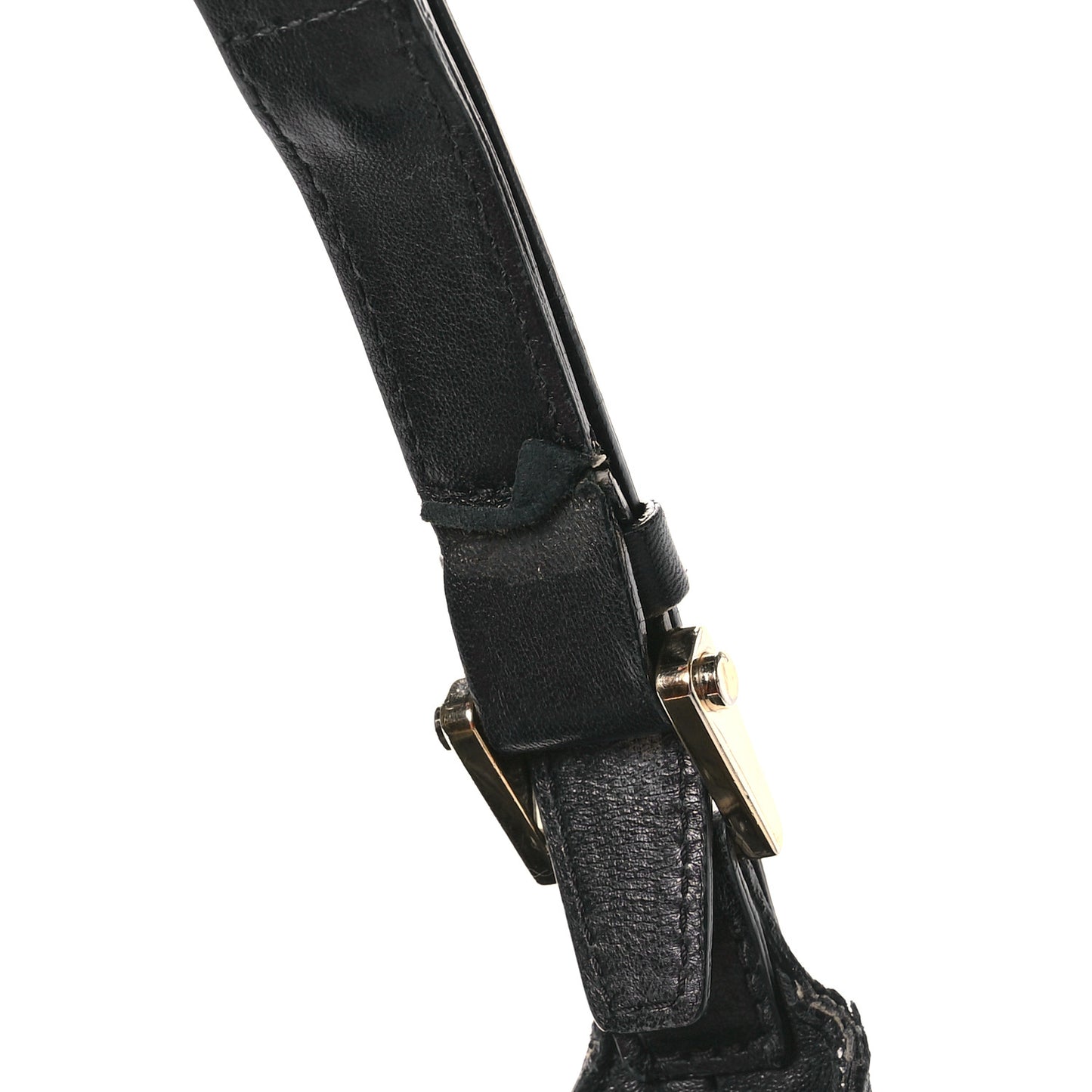 Calfskin Palazzo Fringe Shoulder Bag Black