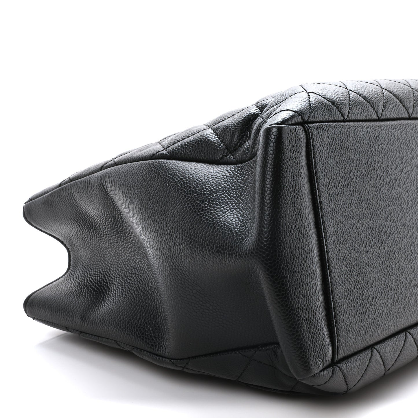 Caviar Quilted Grand Shopping Tote GST Black