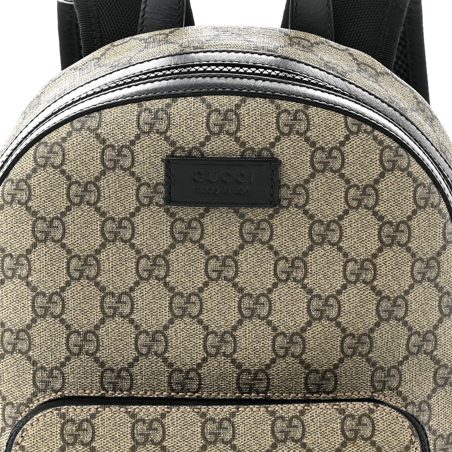 GG Supreme Monogram Small Eden Day Backpack Black