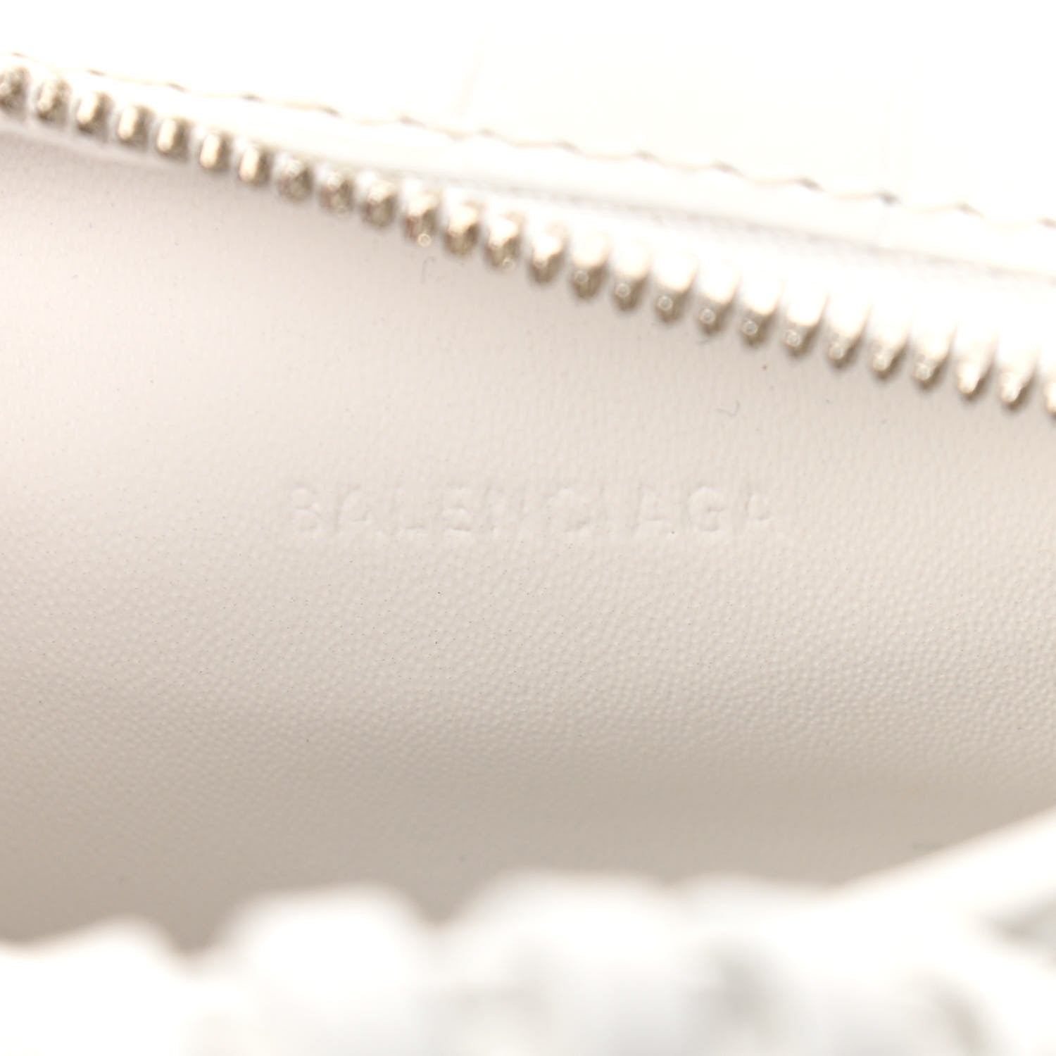 Balenciaga Extra Supple Calfskin Crocodile Embossed Neo Classic Silver Hardware Super Nano City Crossbody White 7 of 13