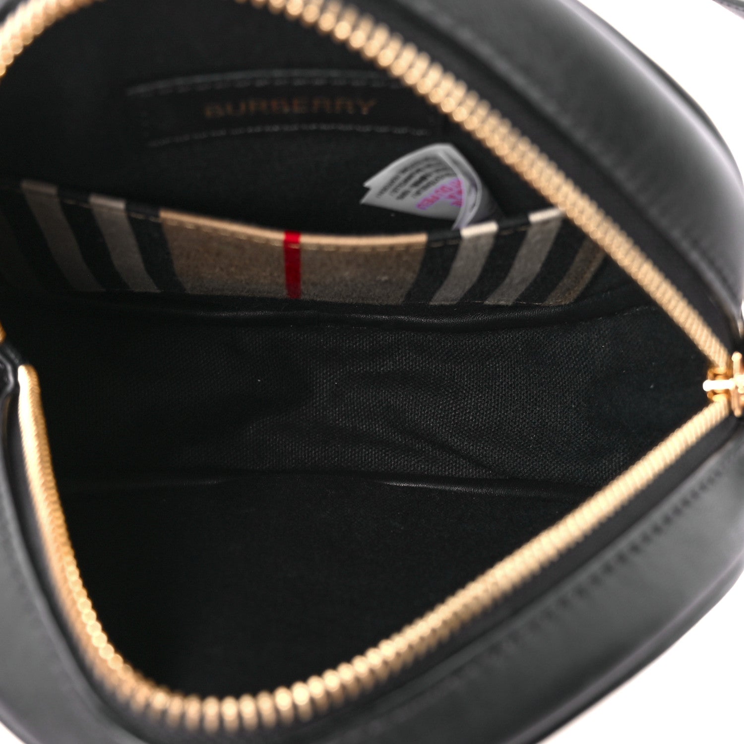Burberry E-Canvas Calfskin Icon Stripe Louise Bag Archive Beige 5 of 10