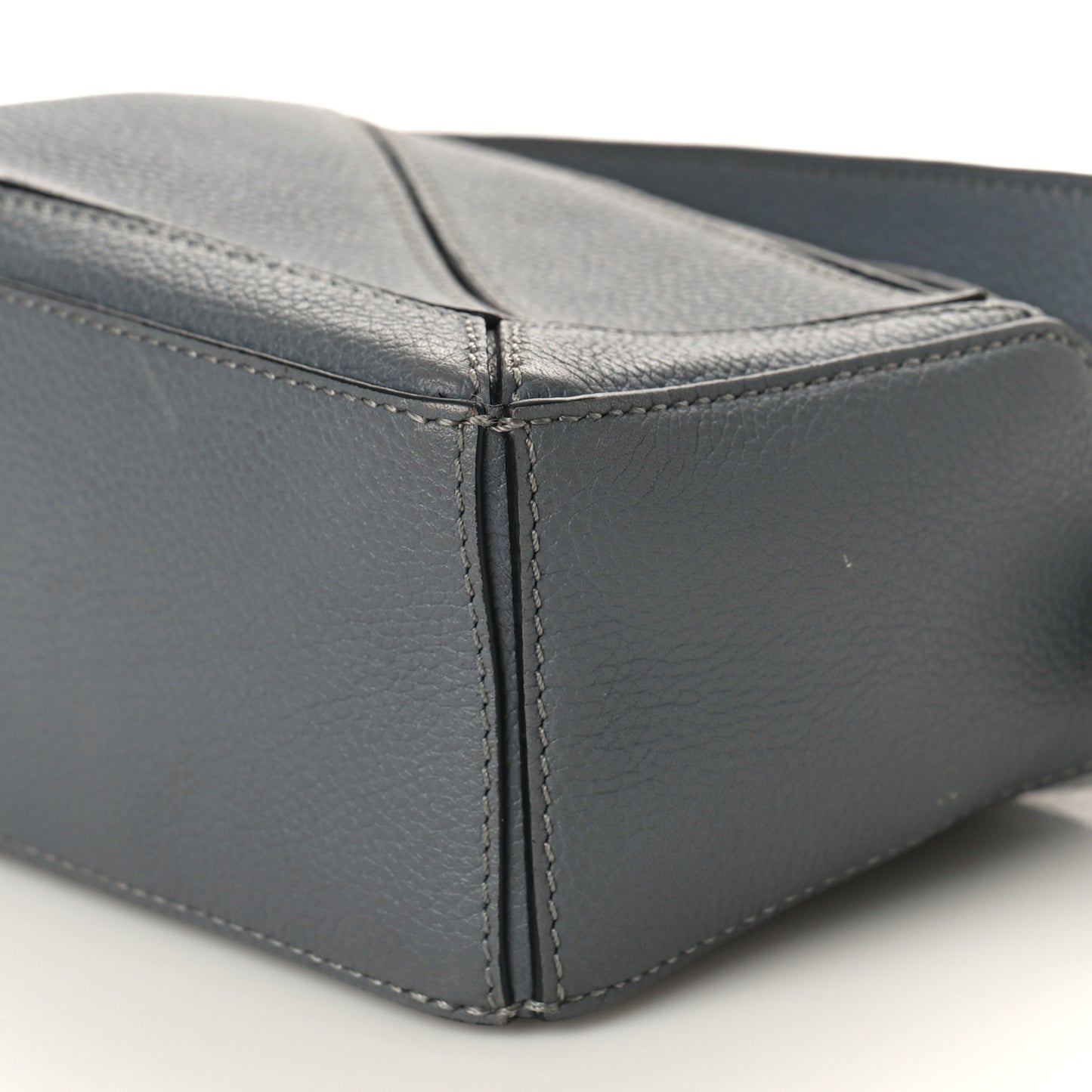 Soft Grained Calfskin Mini Puzzle Bag Gunmetal