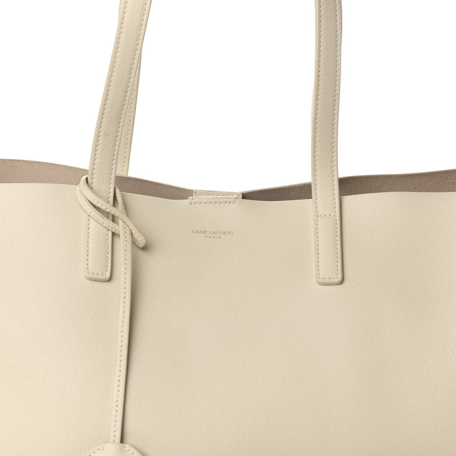 Saint Laurent Calfskin Large Shopping Tote Porcellana 14 of 15