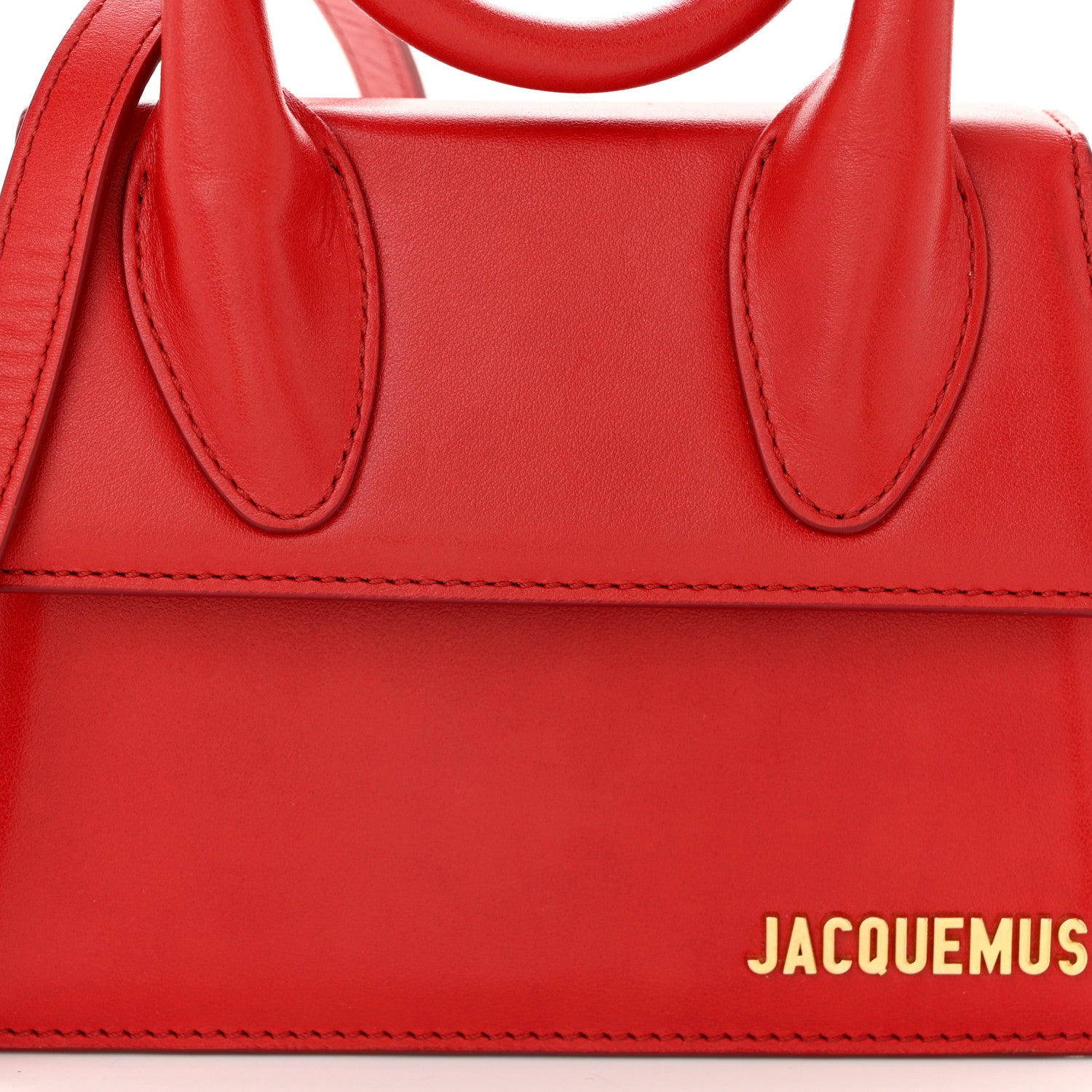 Jacquemus Smooth Calfskin Le Chiquito Noeud Red 7 of 9