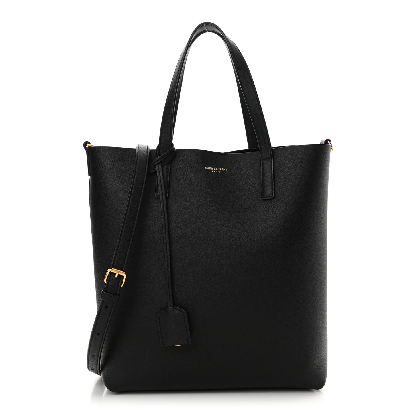 Calfskin Toy Shopping Tote Black