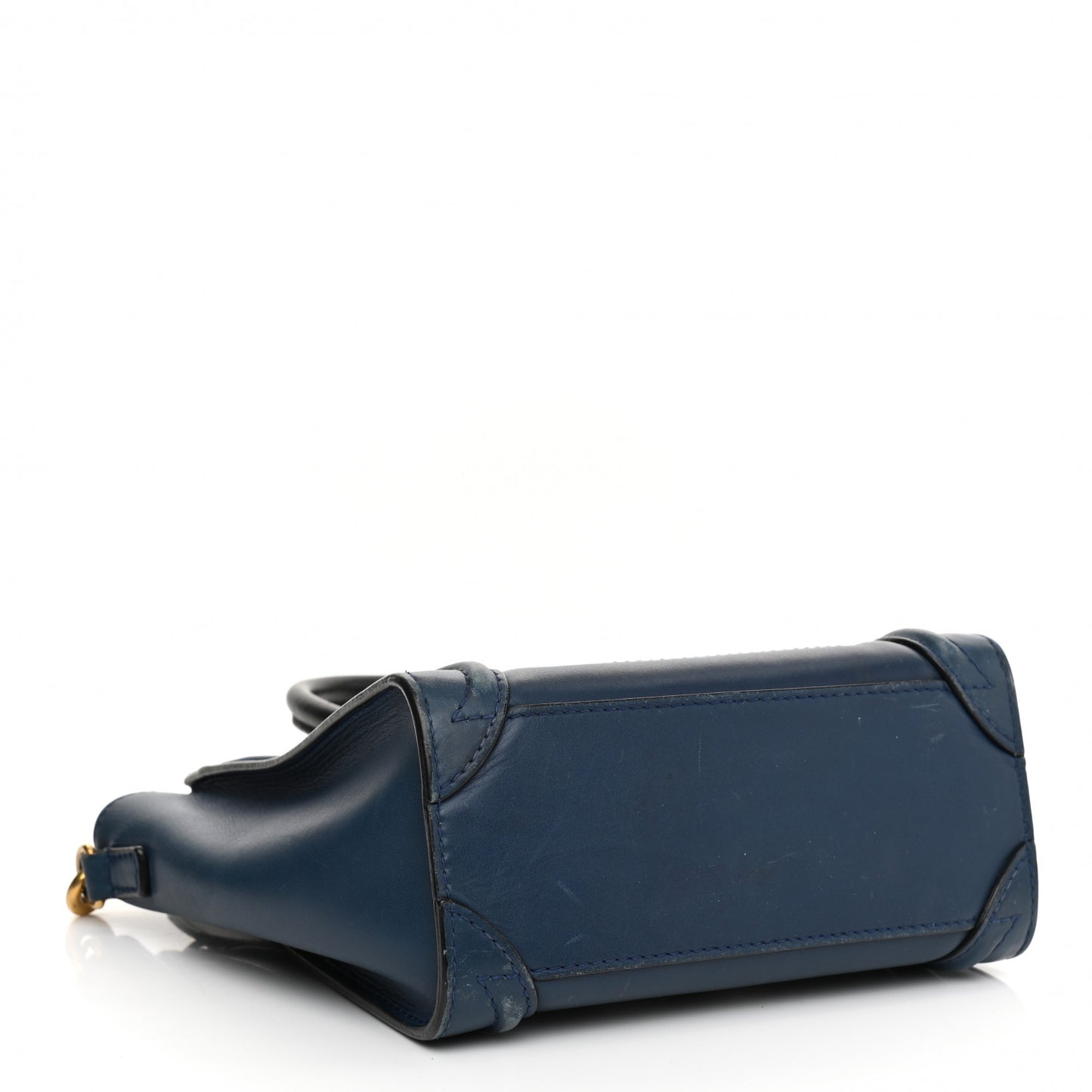 Smooth Calfskin Nano Luggage Ocean Blue