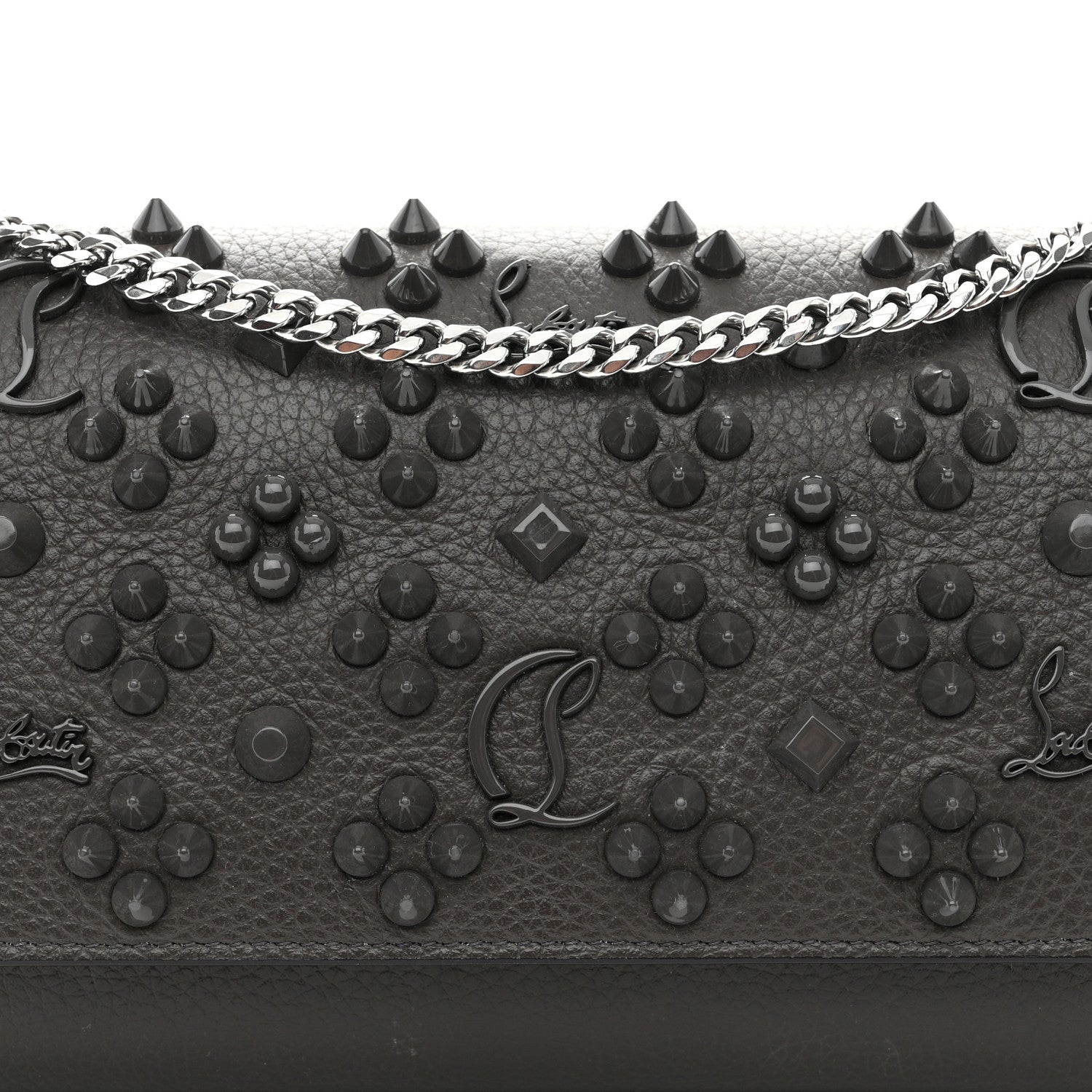 Christian Louboutin Calfskin Spikes Loubinthesky Paloma Clutch Rocket 7 of 9