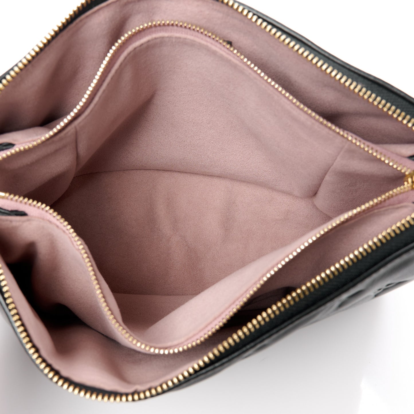 LOUIS VUITTON Lambskin Embossed Monogram Coussin PM Black