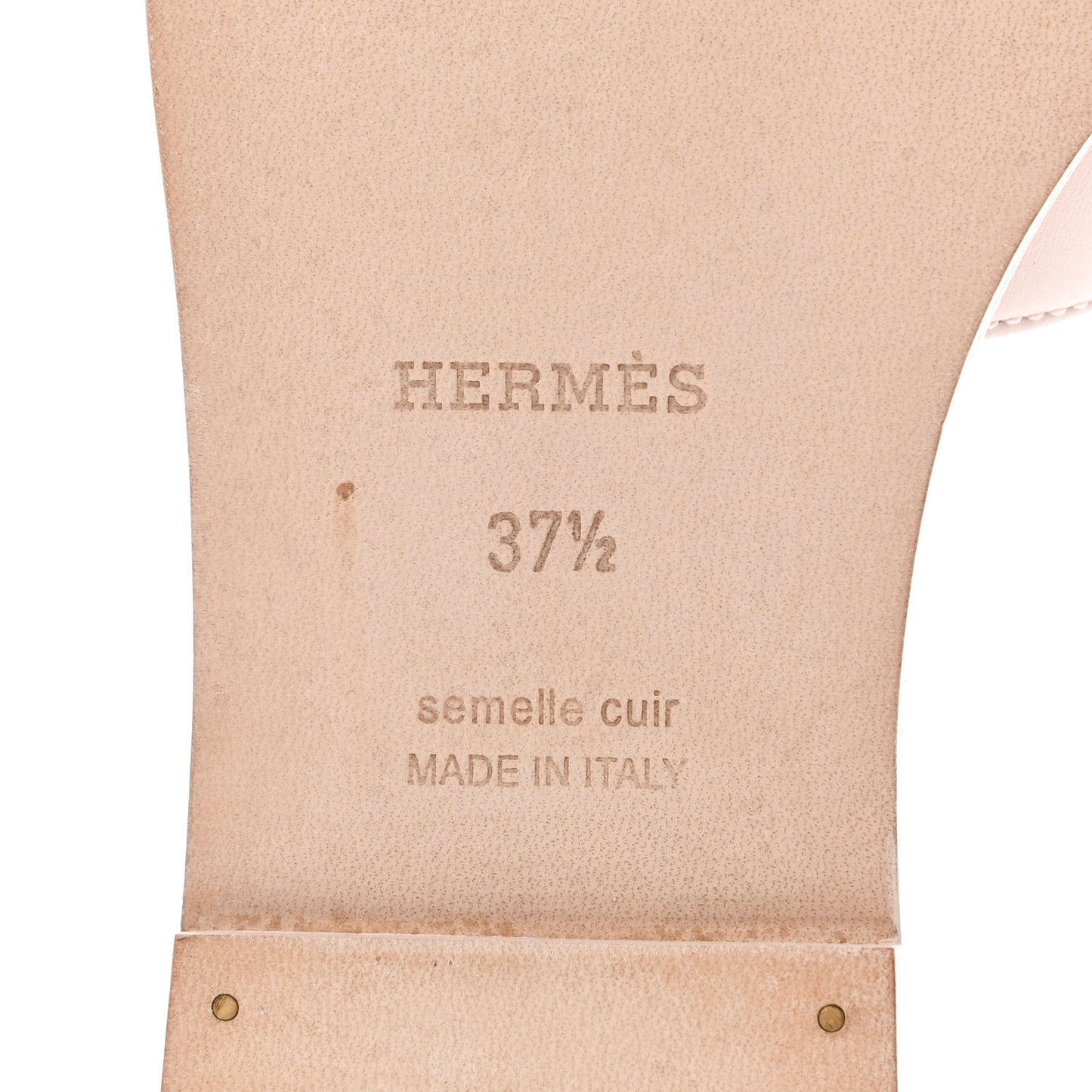 Calfskin Oran Sandals 37.5 Rose Petale